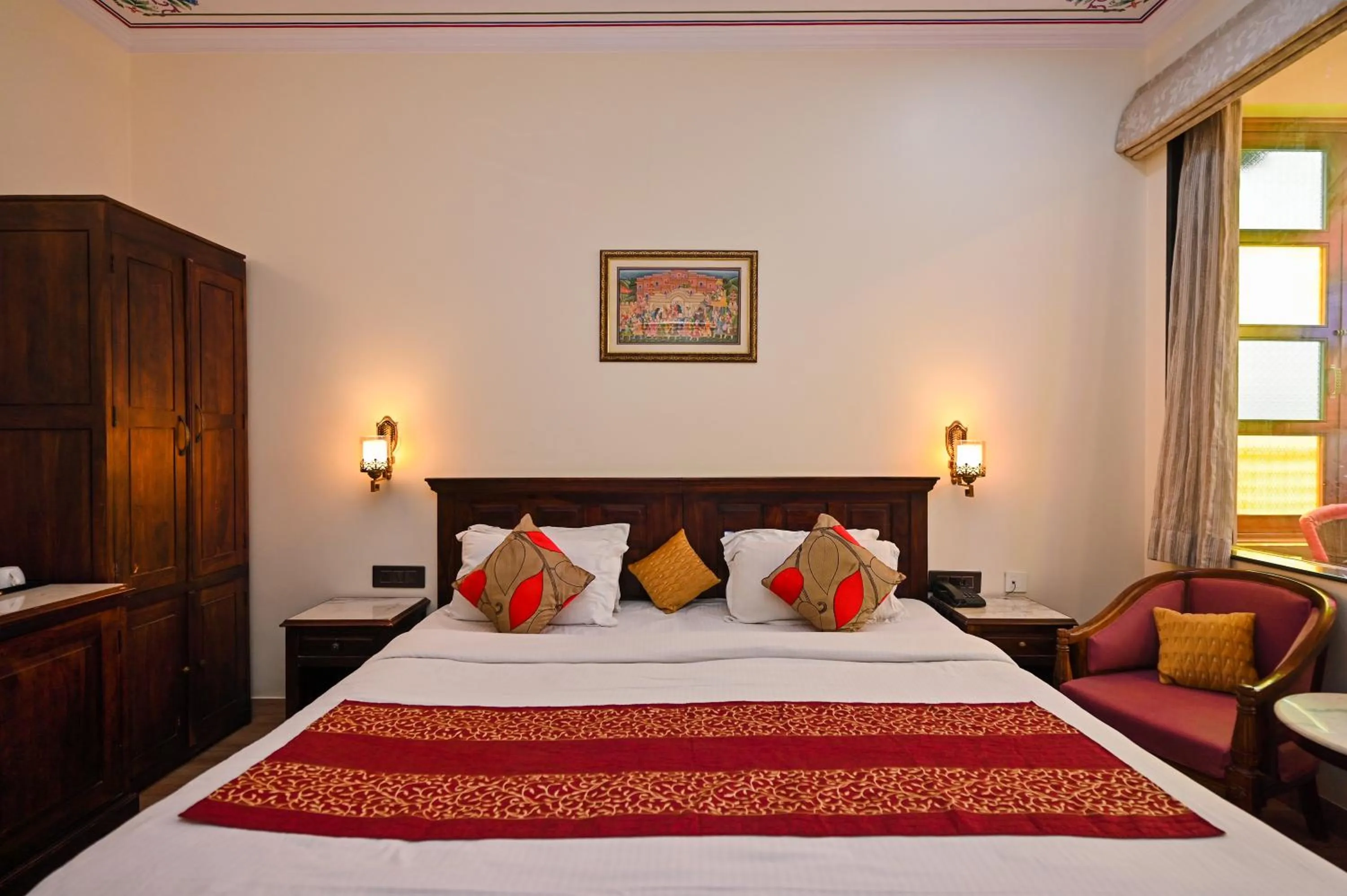 Bedroom, Bed in Harnawa Haveli - A Boutique Heritage Stay
