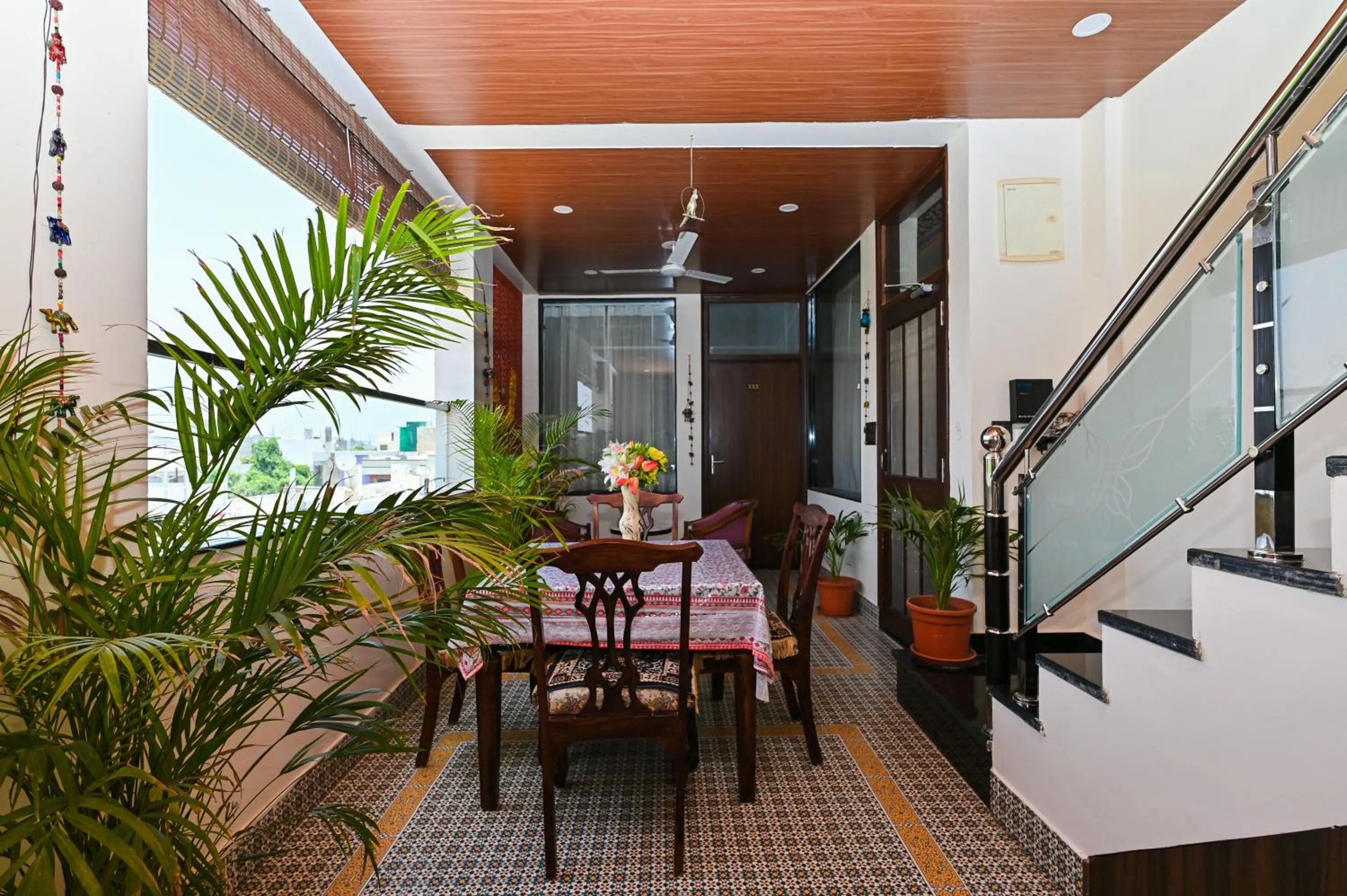 Seating area in Harnawa Haveli - A Boutique Heritage Stay