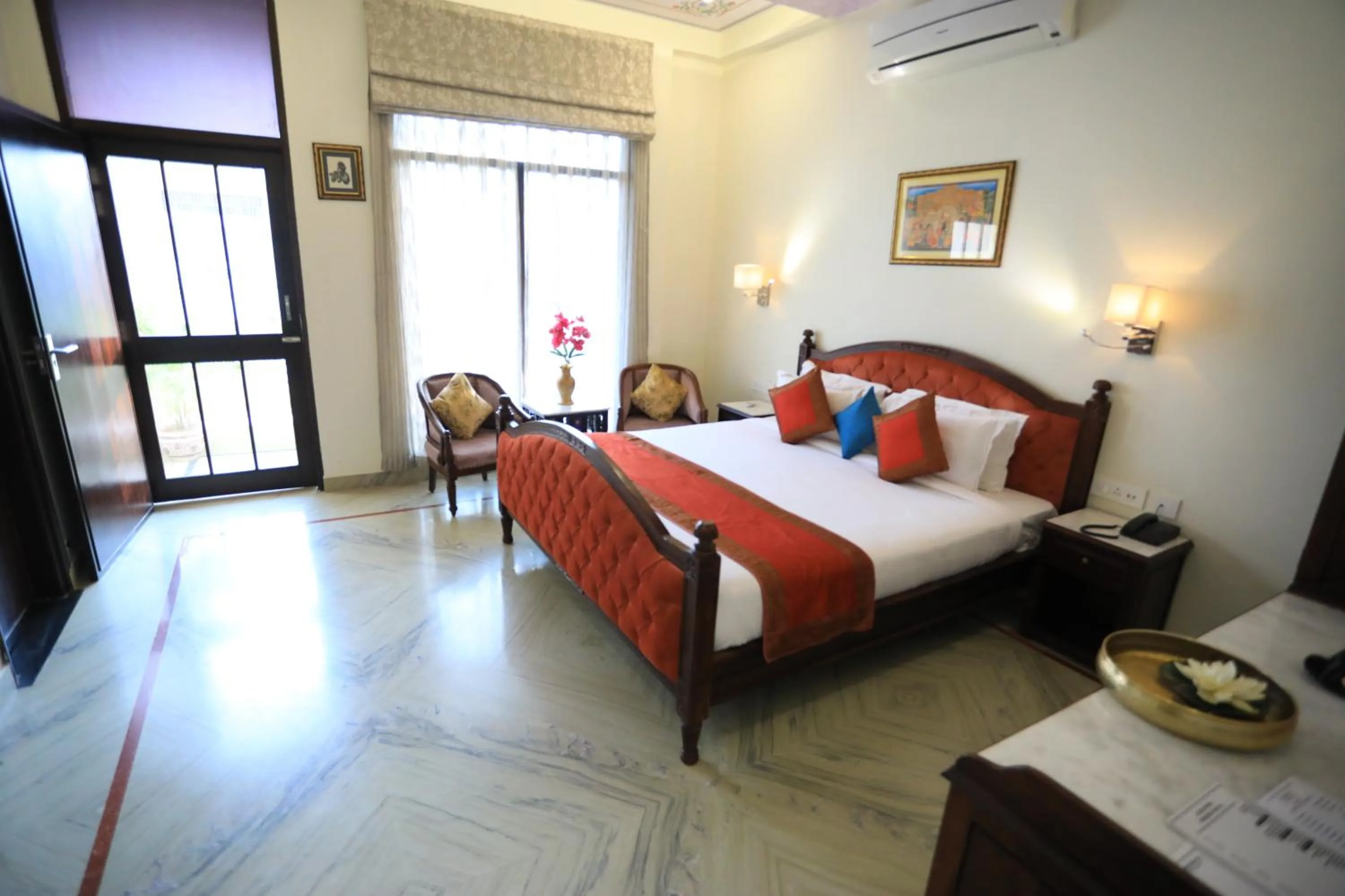 Bed in Harnawa Haveli - A Boutique Heritage Stay