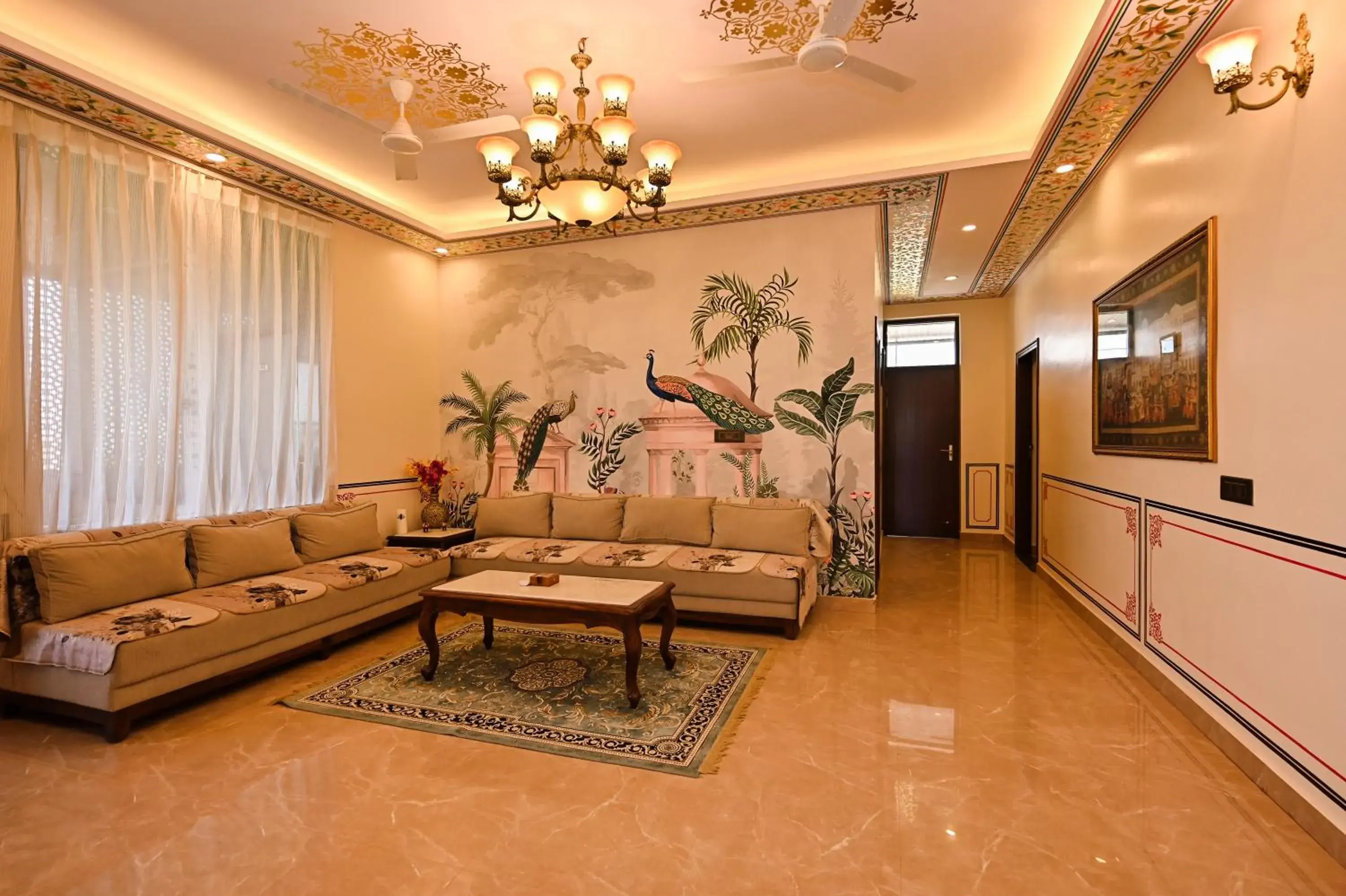 Lobby or reception in Harnawa Haveli - A Boutique Heritage Haveli in Jaipur Lobby or reception in Harnawa Haveli - A Boutique Heritage Haveli in Jaipur