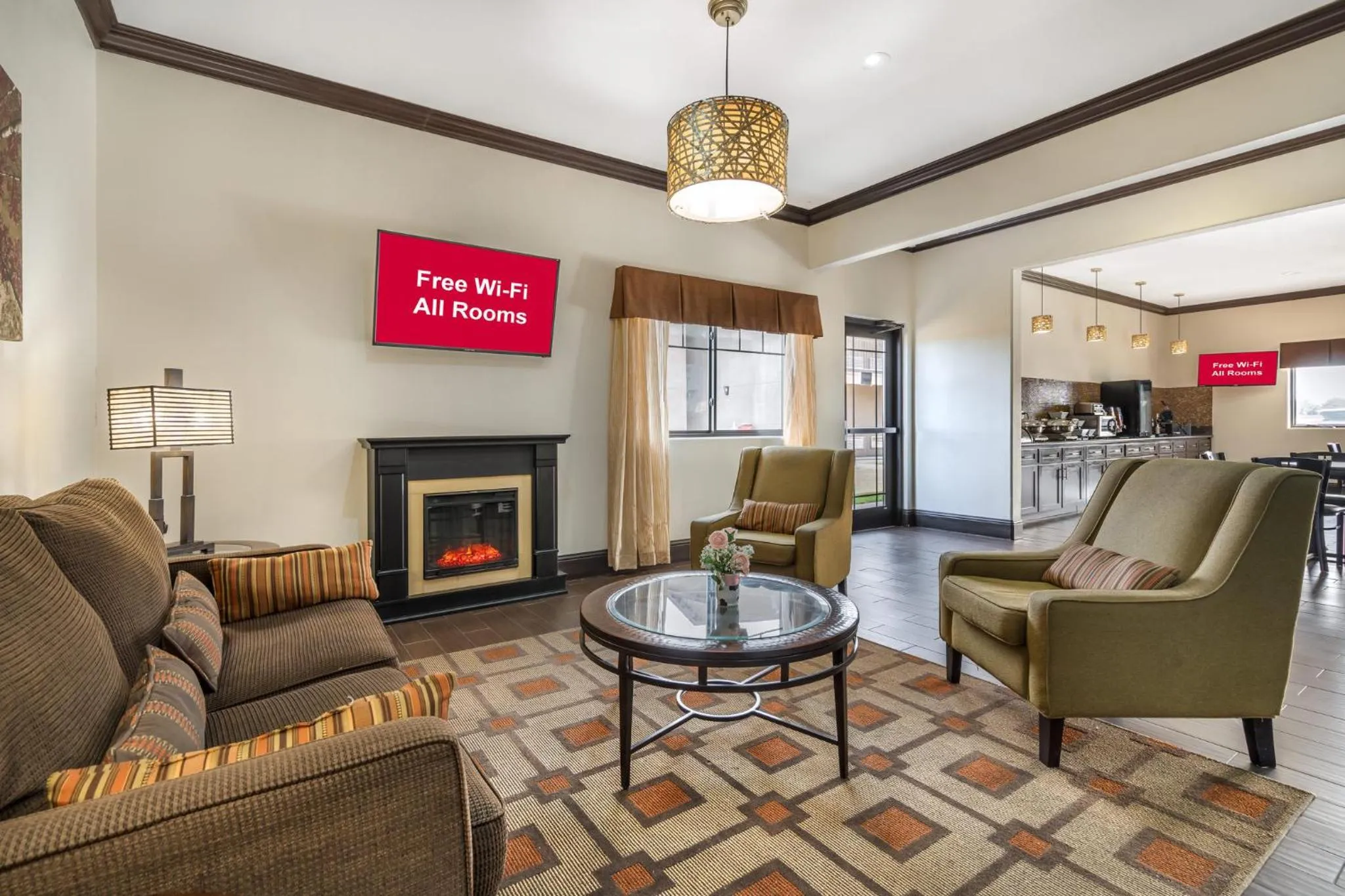 Lobby or reception in Red Roof Inn & Suites Sulphur Springs
