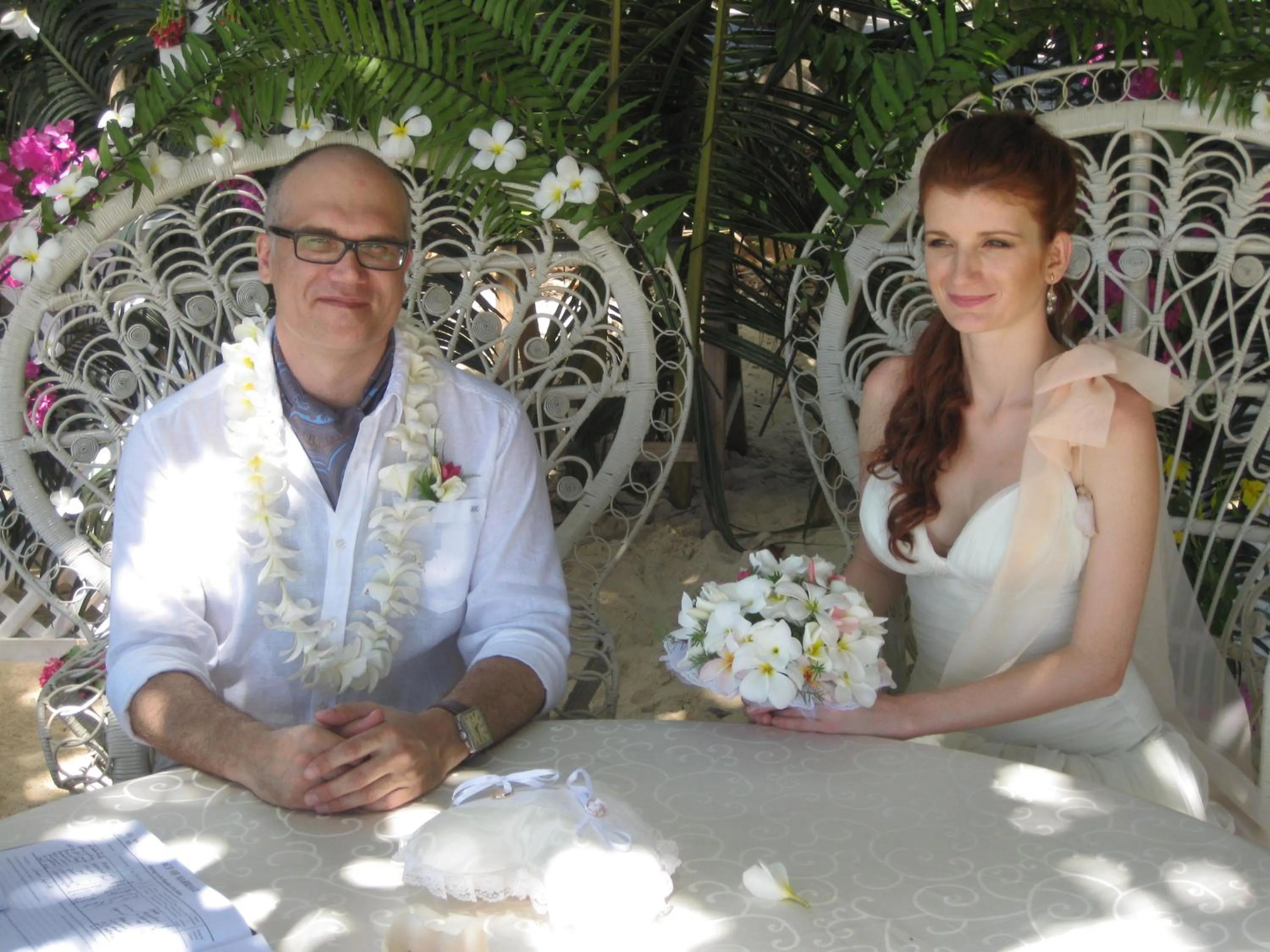 People in Le Bonheur Villa