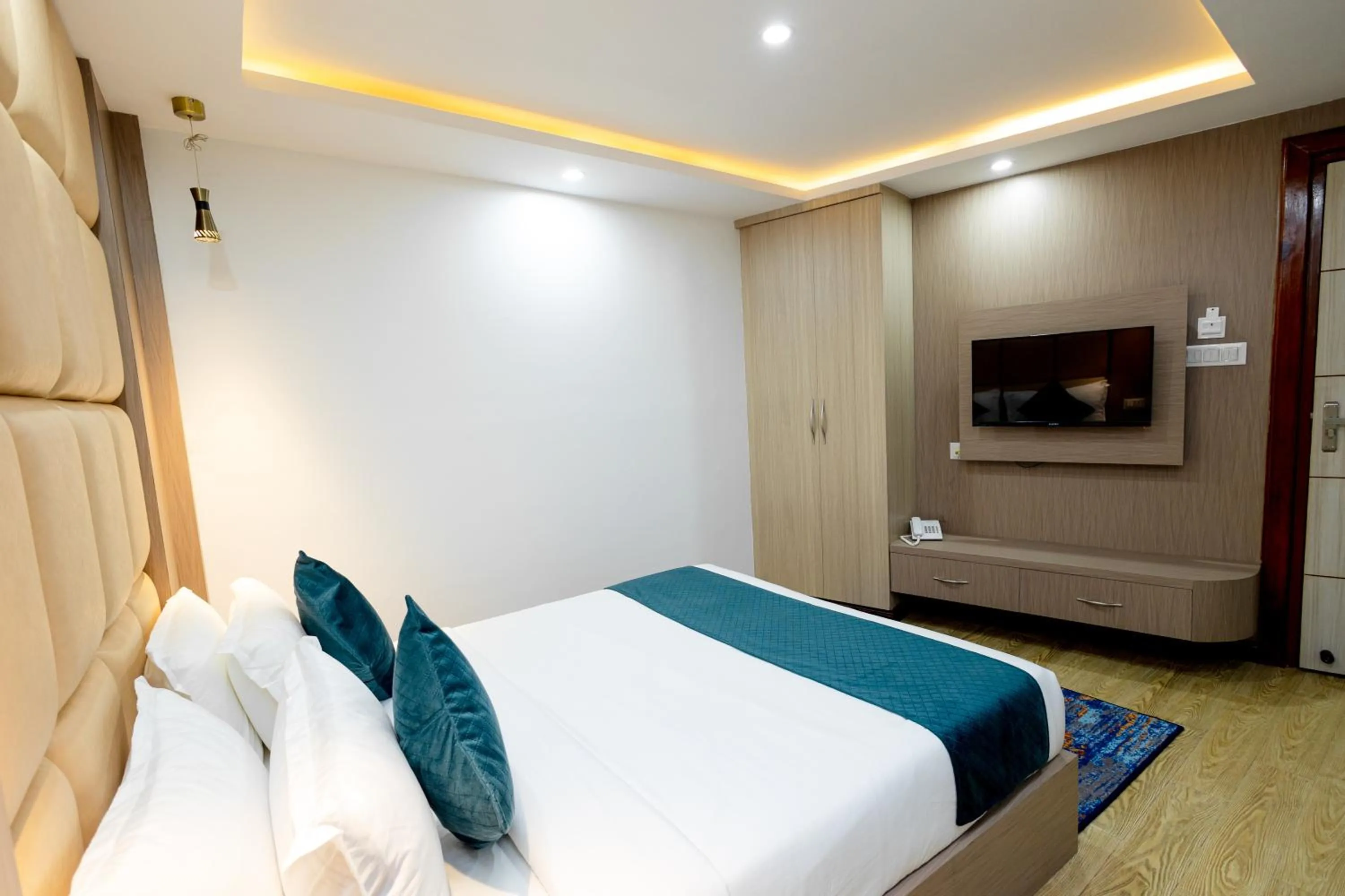 Bed in SRK Service Apartment And Hotel