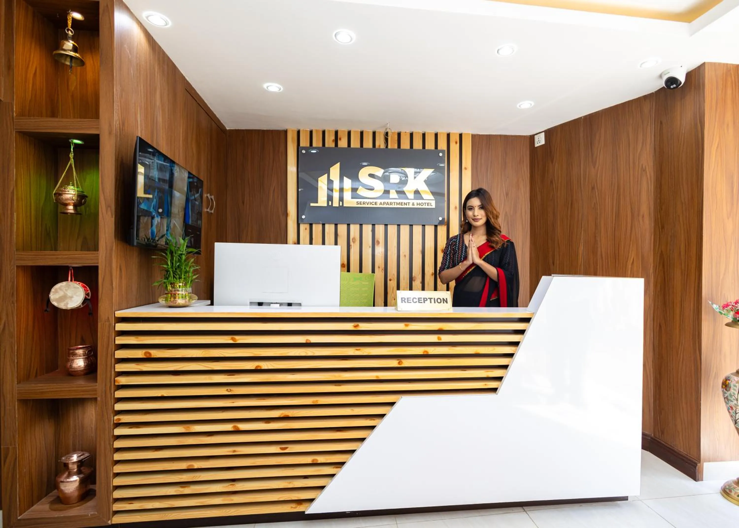 Lobby or reception in SRK Service Apartment And Hotel