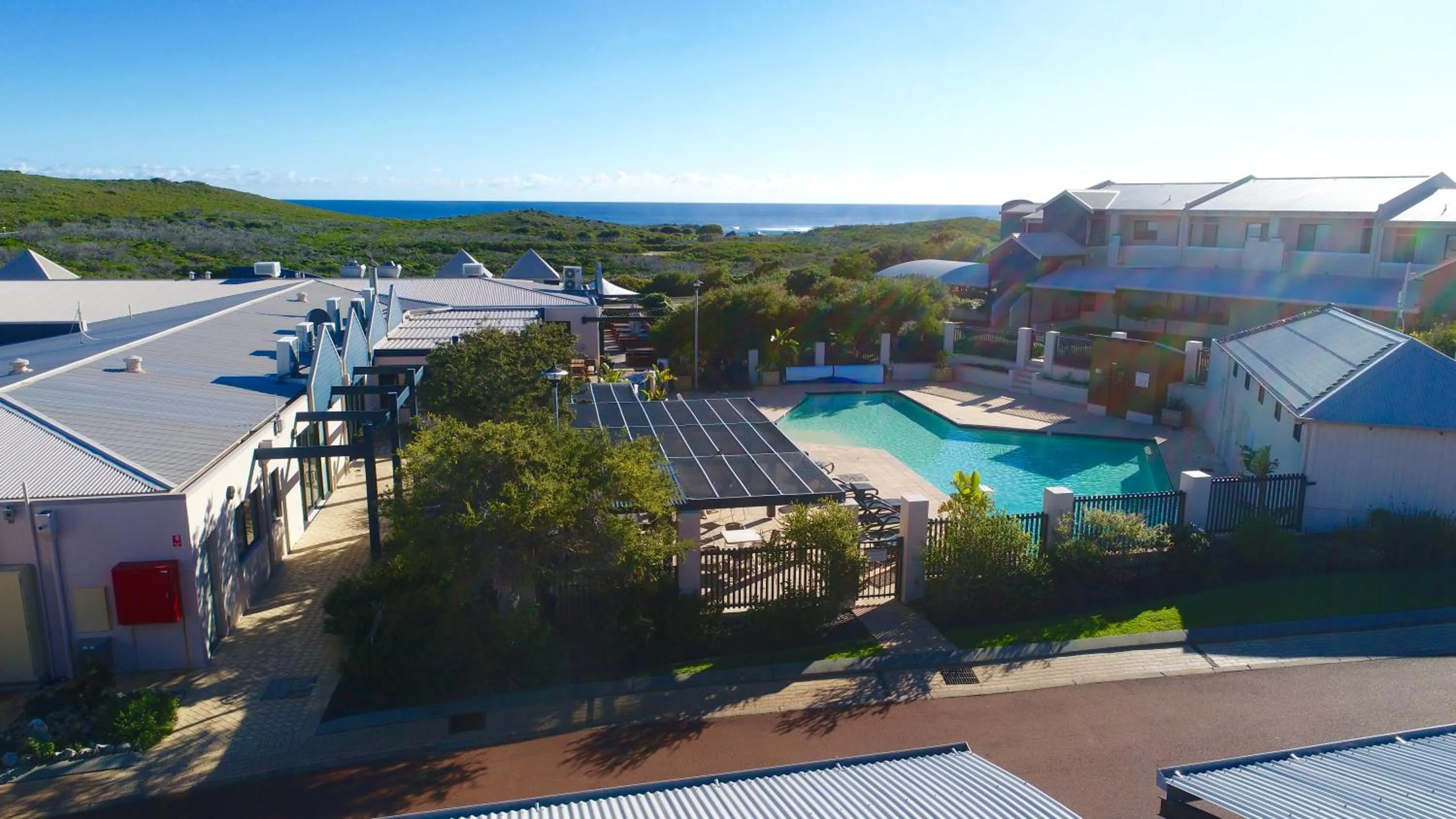 Pool view in Margaret River Beach Apartments