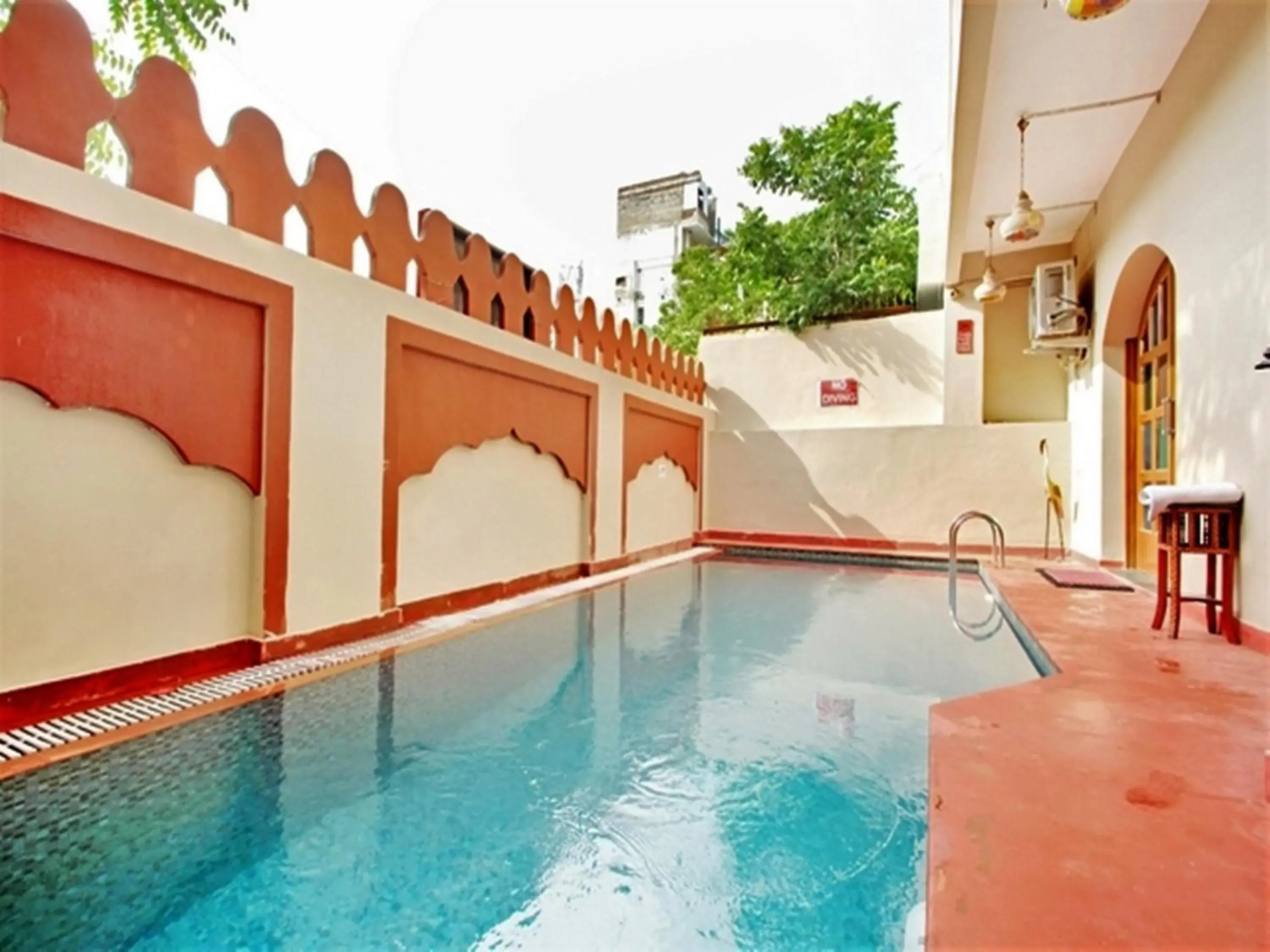 Swimming pool in Taj Haveli Hotel Agra - Walkable Distance From Taj Mahal Swimming pool in Taj Haveli Hotel Agra - Walkable Distance From Taj Mahal