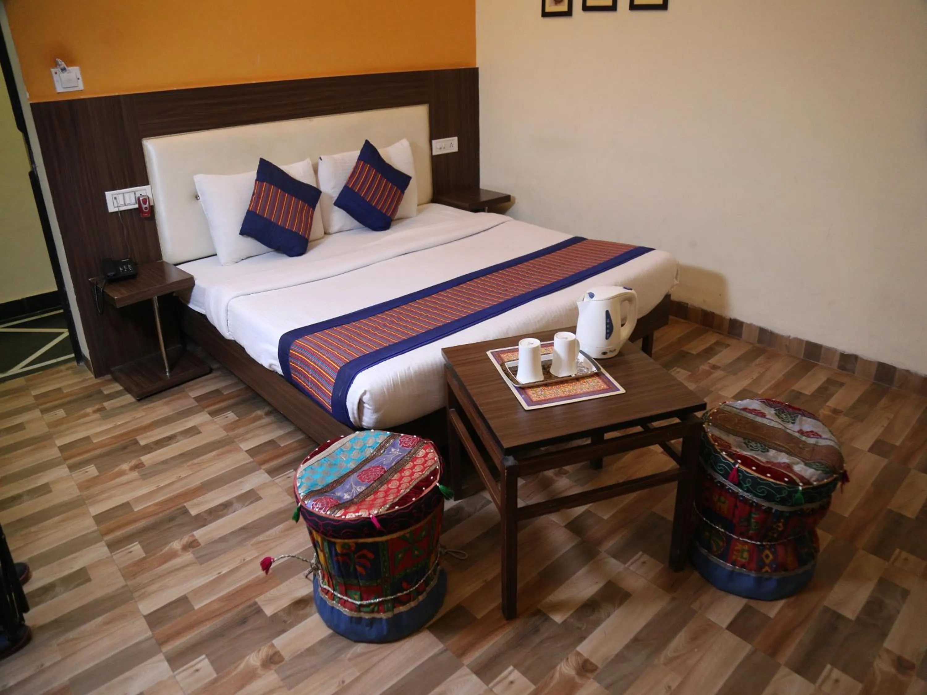 Bed in Taj Haveli Hotel Agra - Walkable Distance From Taj Mahal