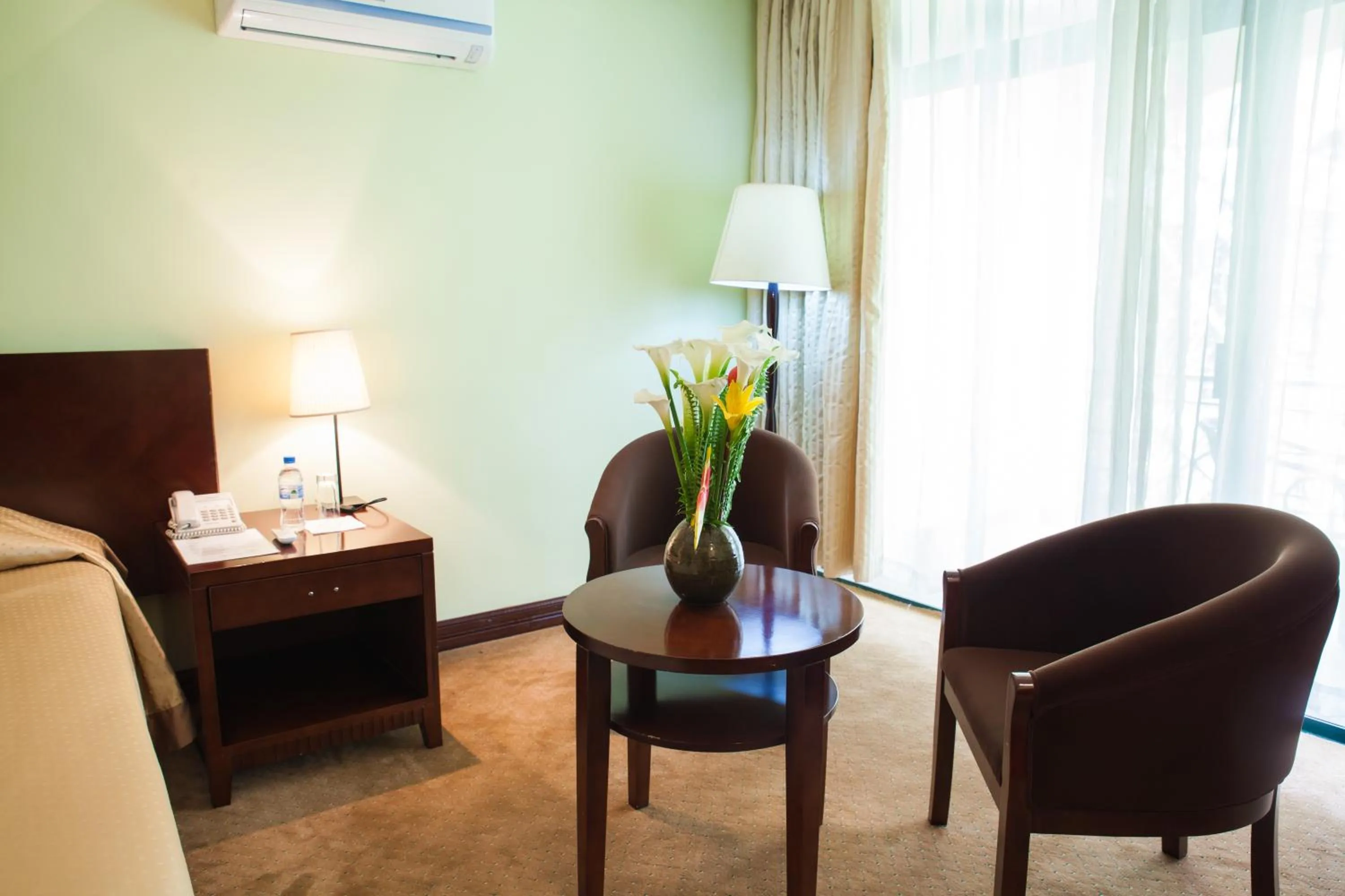 Seating area in Gorillas Volcanoes Hotel