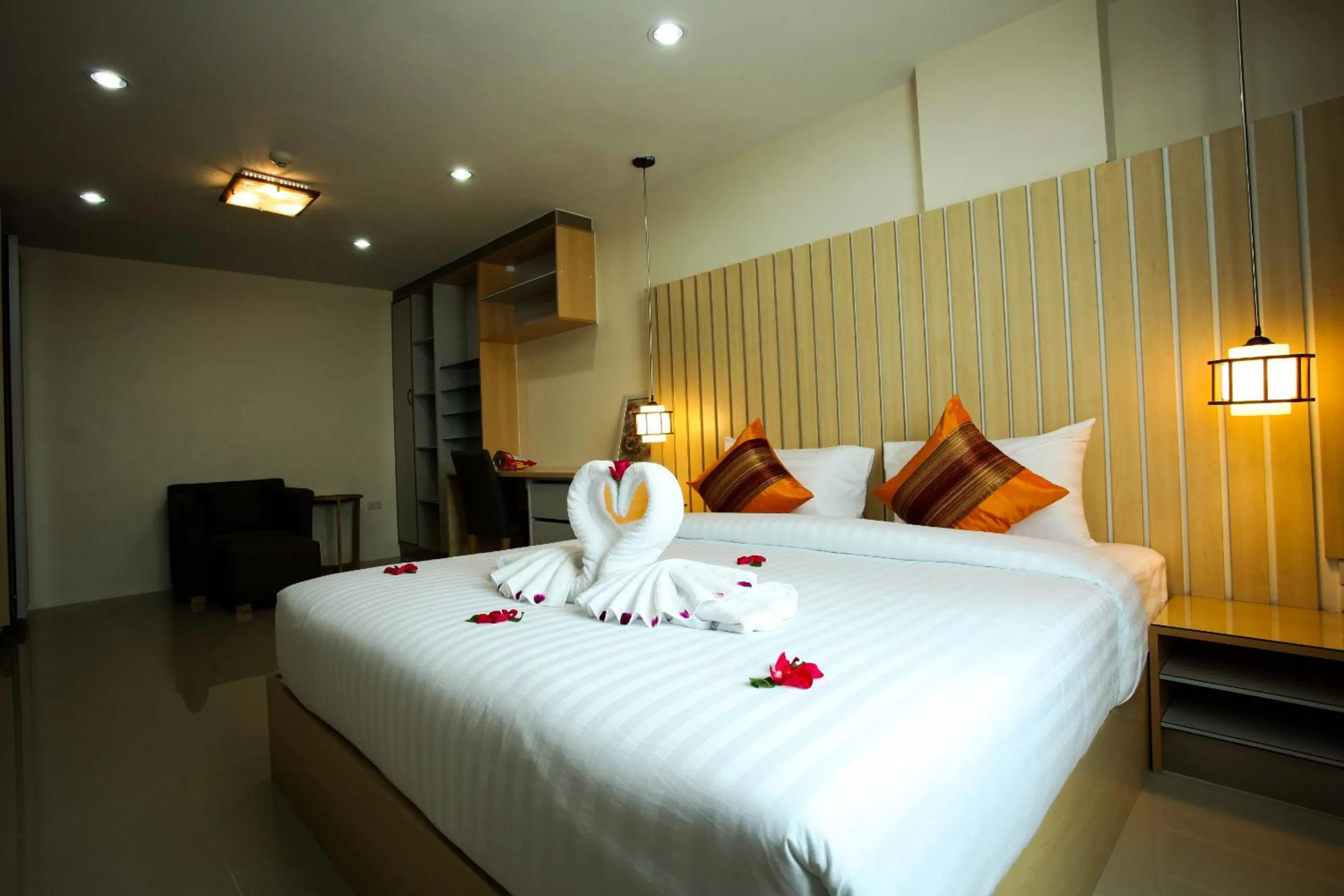 Bed in Patt Serviced Apartments