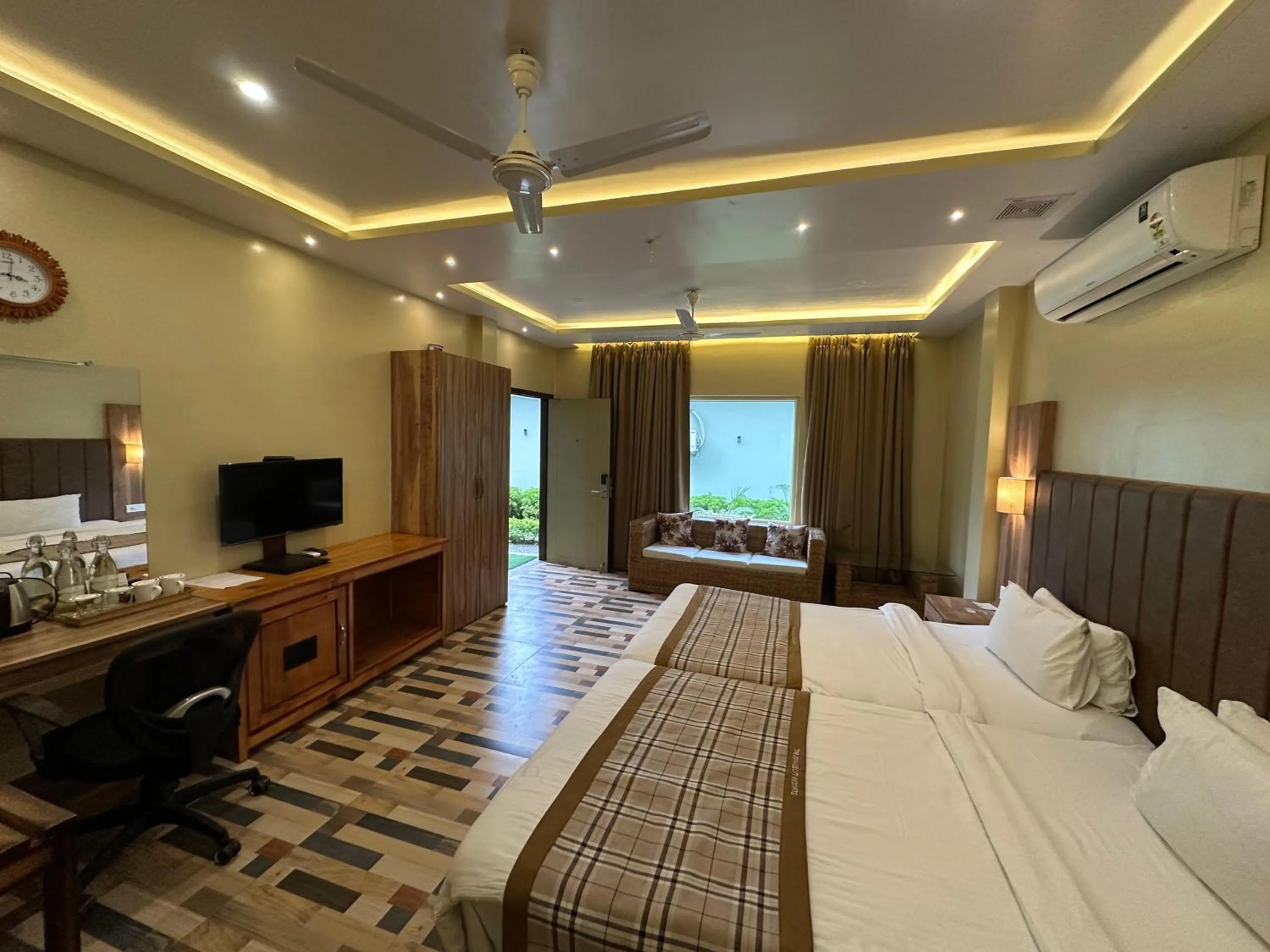 Photo of the whole room in Jungleciti House, Kaziranga National Park