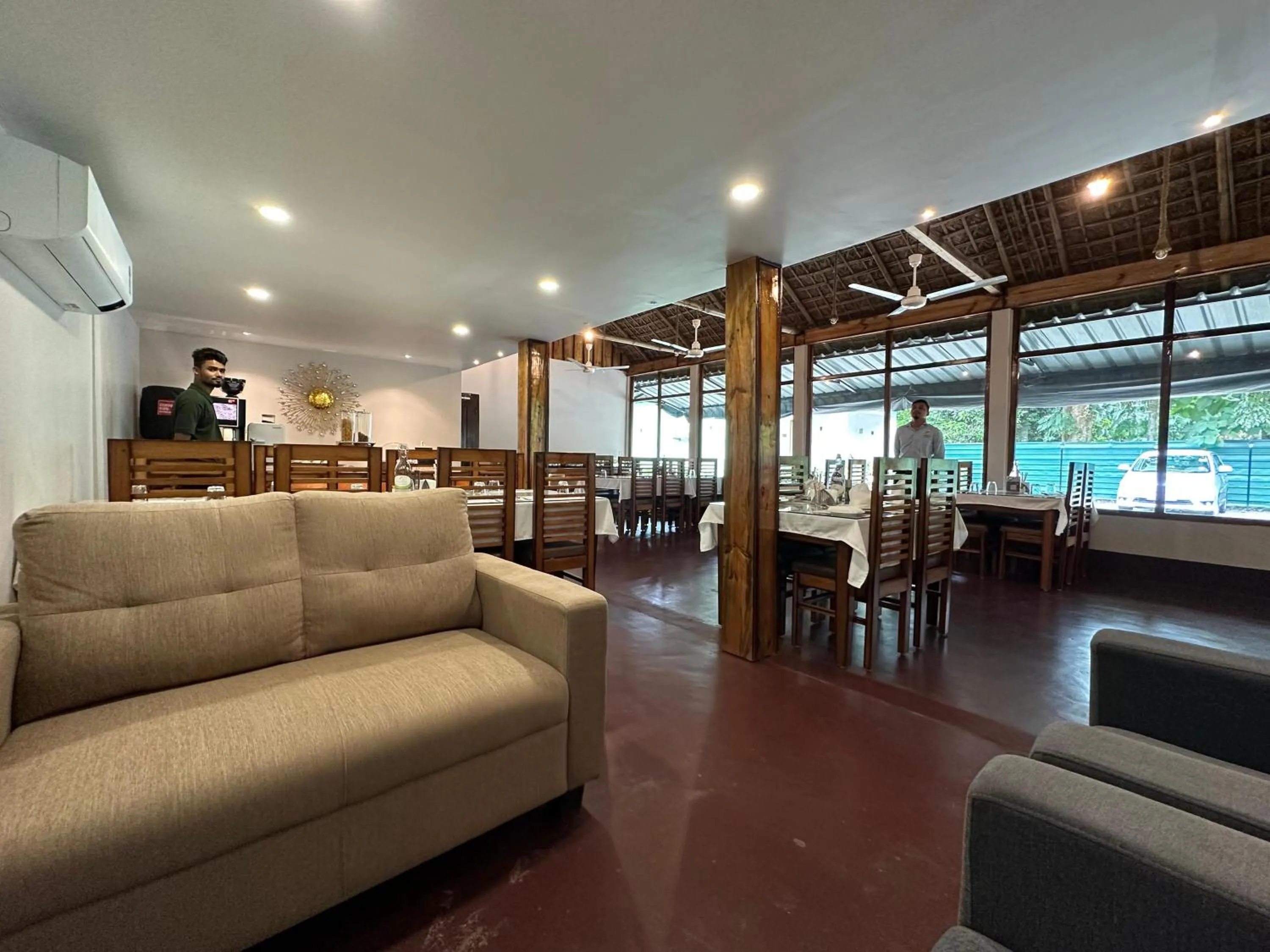 Lobby or reception in Jungleciti House, Kaziranga National Park