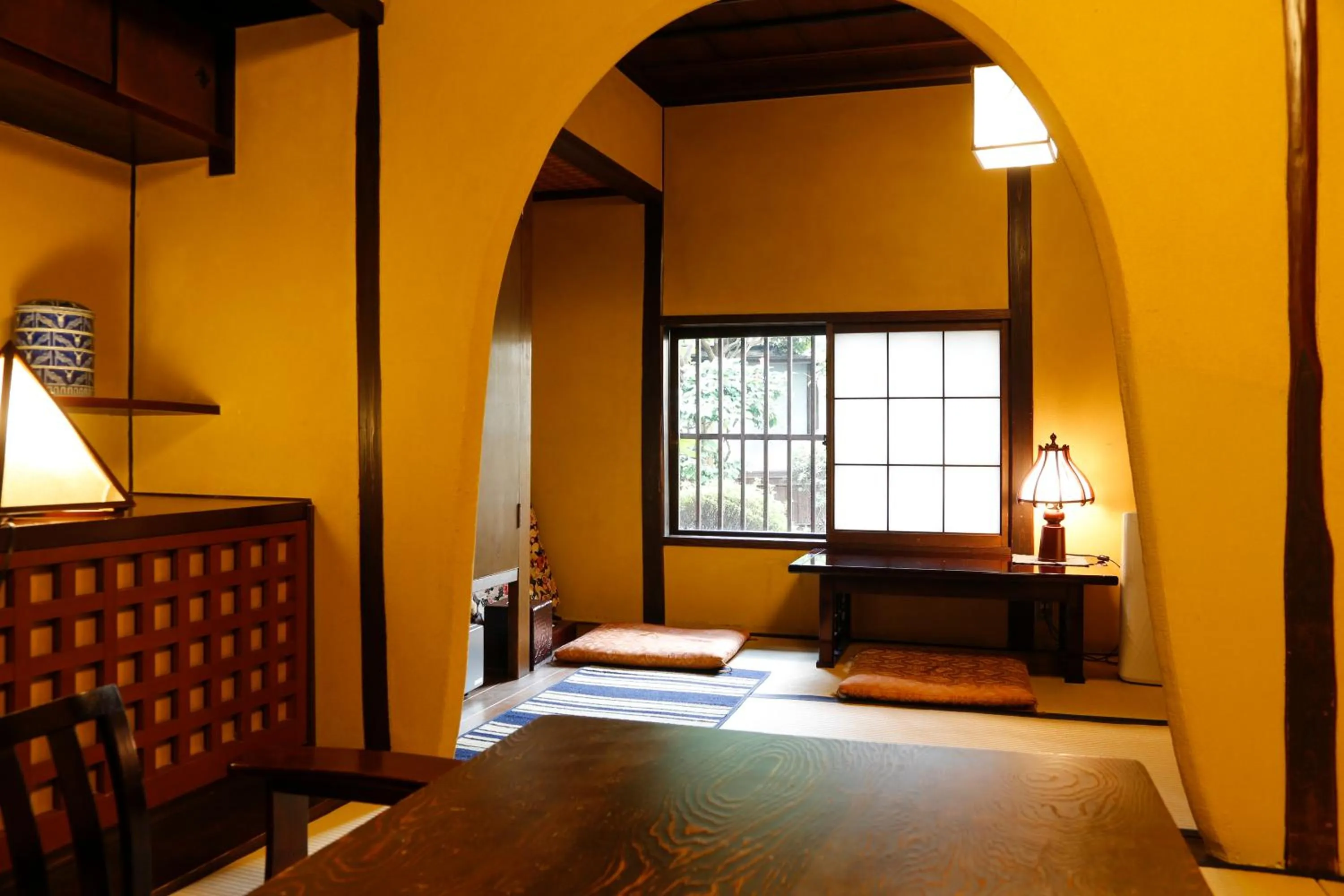 Photo of the whole room, Bed in Yoshii Ryokan