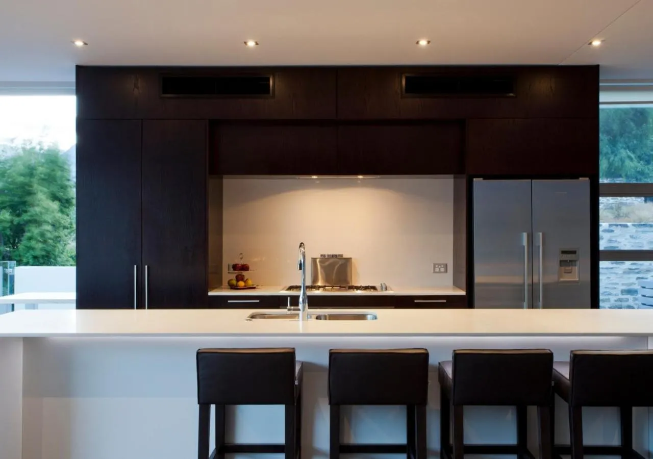 Kitchen or kitchenette in Kakara Moana by MajorDomo - Lake Views & Spa Pool