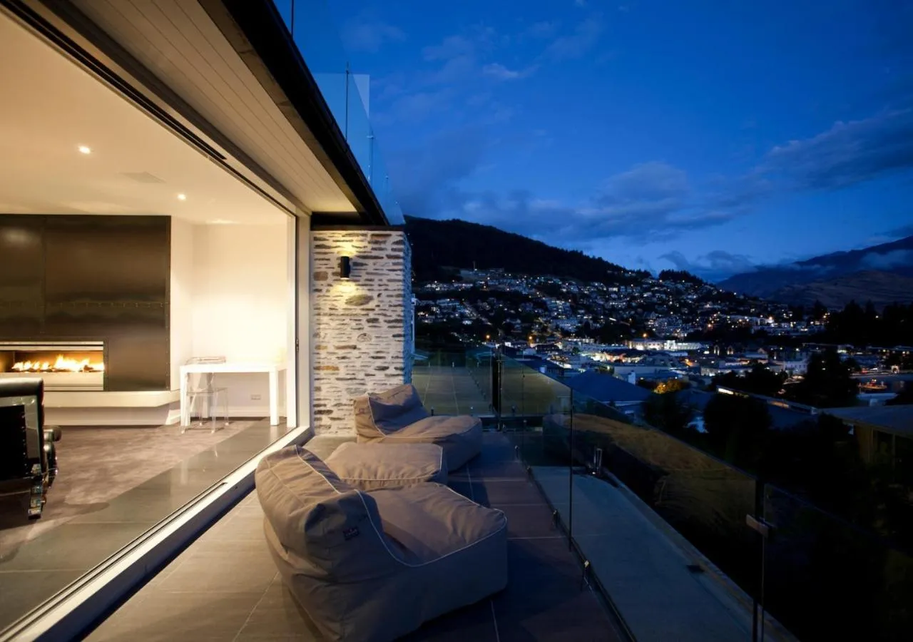 Patio in Kakara Moana by MajorDomo - Lake Views & Spa Pool