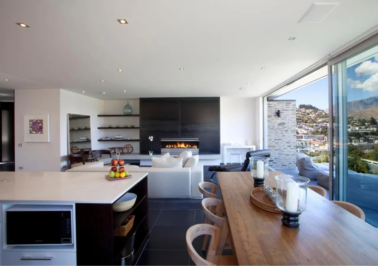 Kitchen or kitchenette in Kakara Moana by MajorDomo - Lake Views & Spa Pool