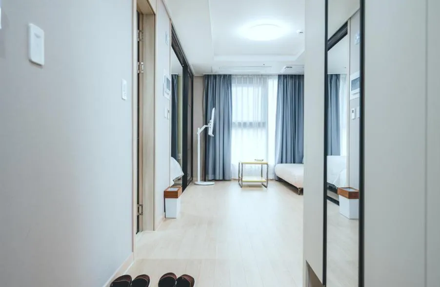 Bed in H Avenue Sasang Station Residence Hotel