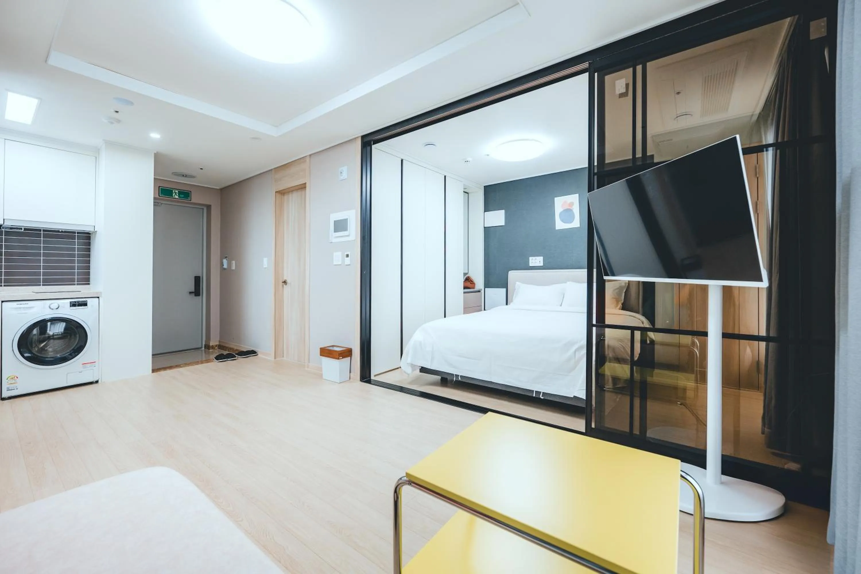 Bed in H Avenue Sasang Station Residence Hotel