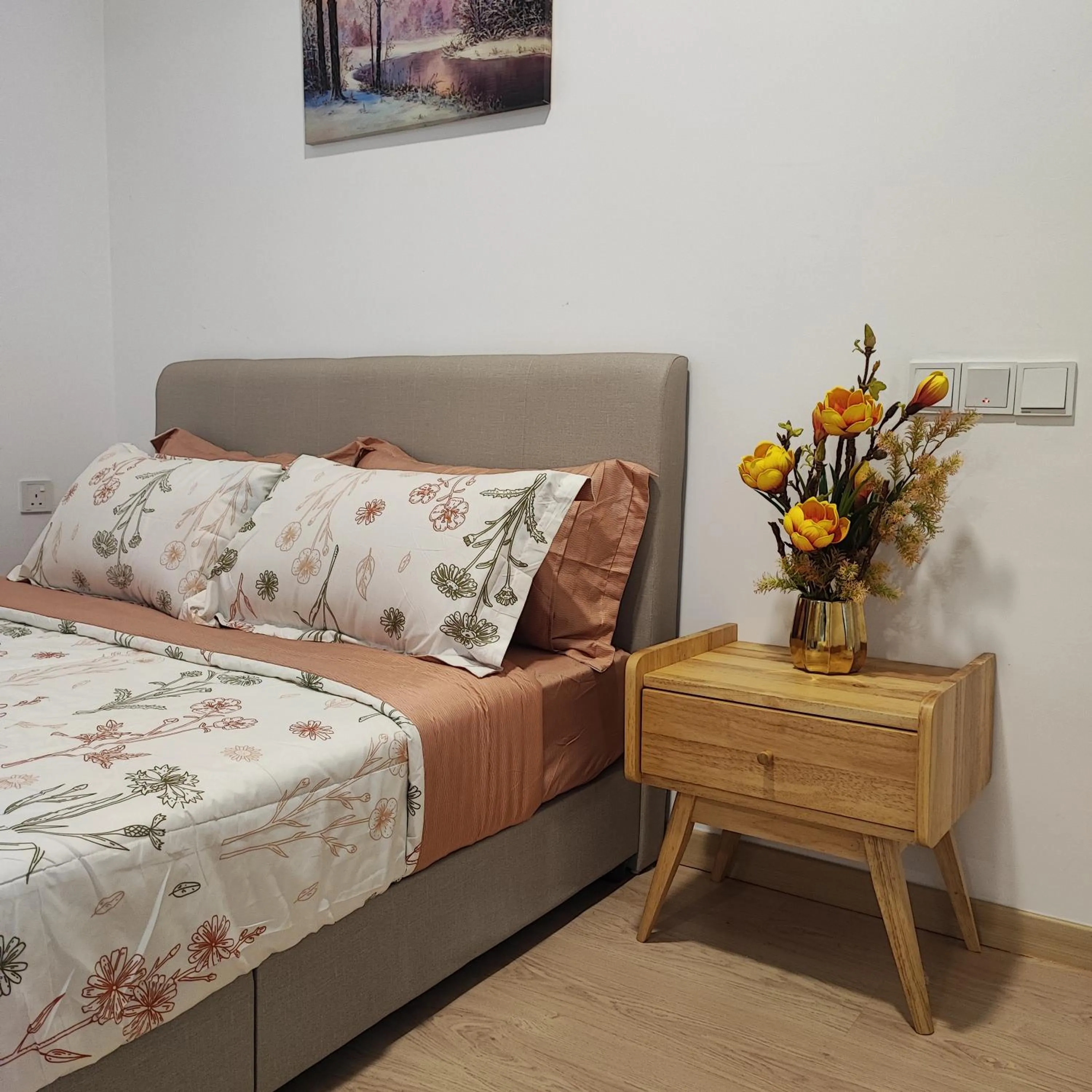 Bed in Mutiara Melaka Beach Resort