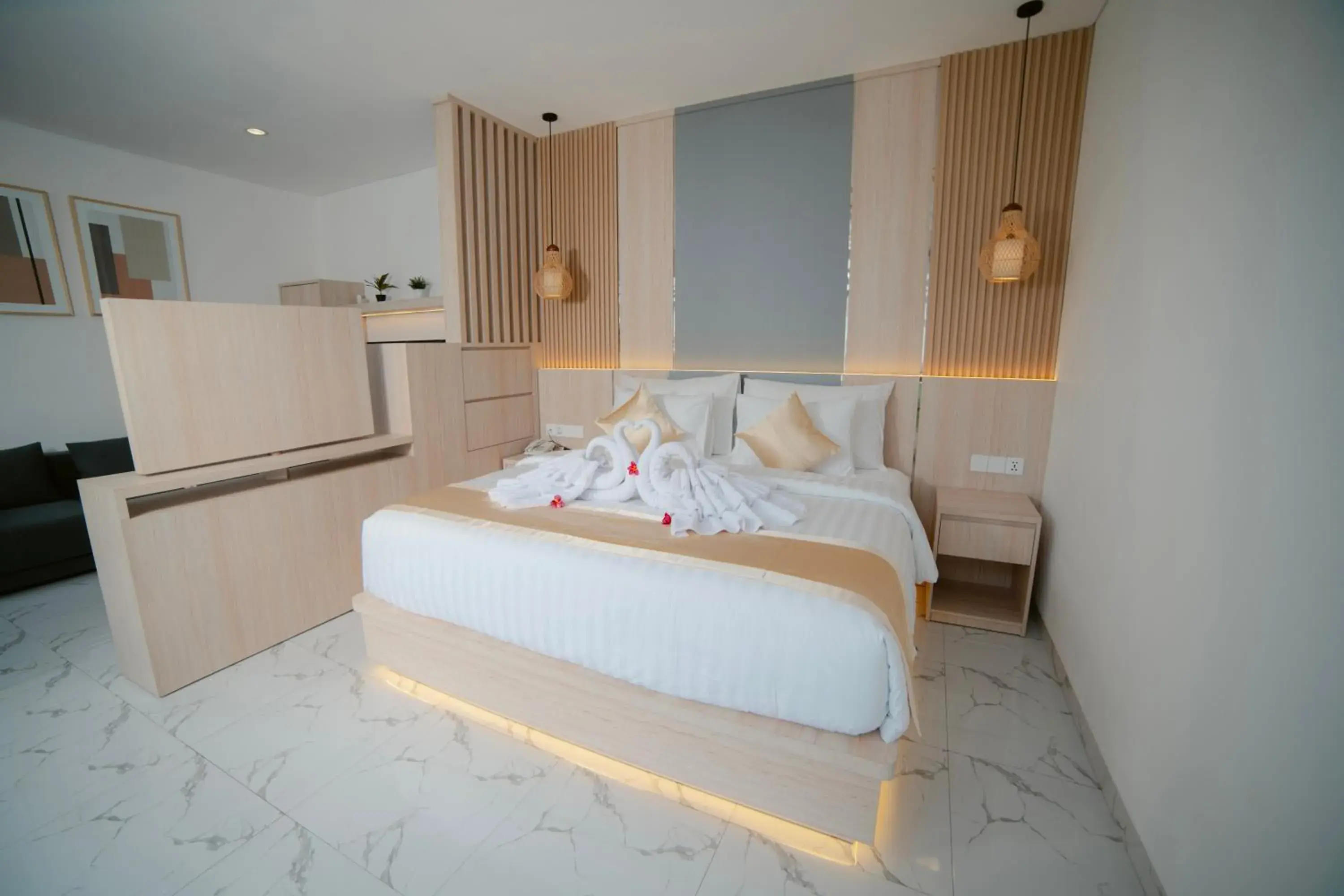 Bed in Dikubu Bali Villa and Suites Bed in Dikubu Bali Villa and Suites