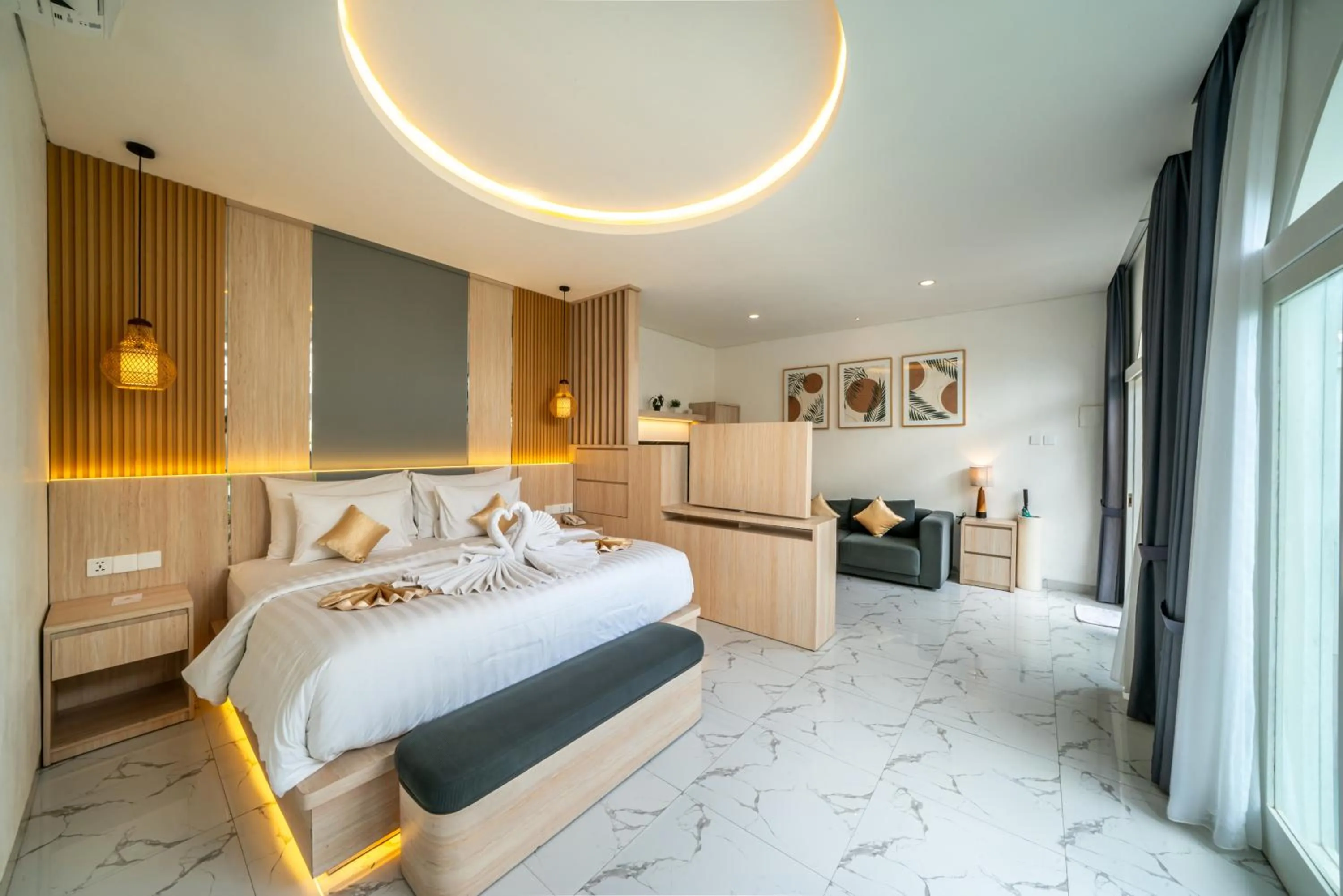 Bedroom, Bed in Dikubu Bali Villa and Suites