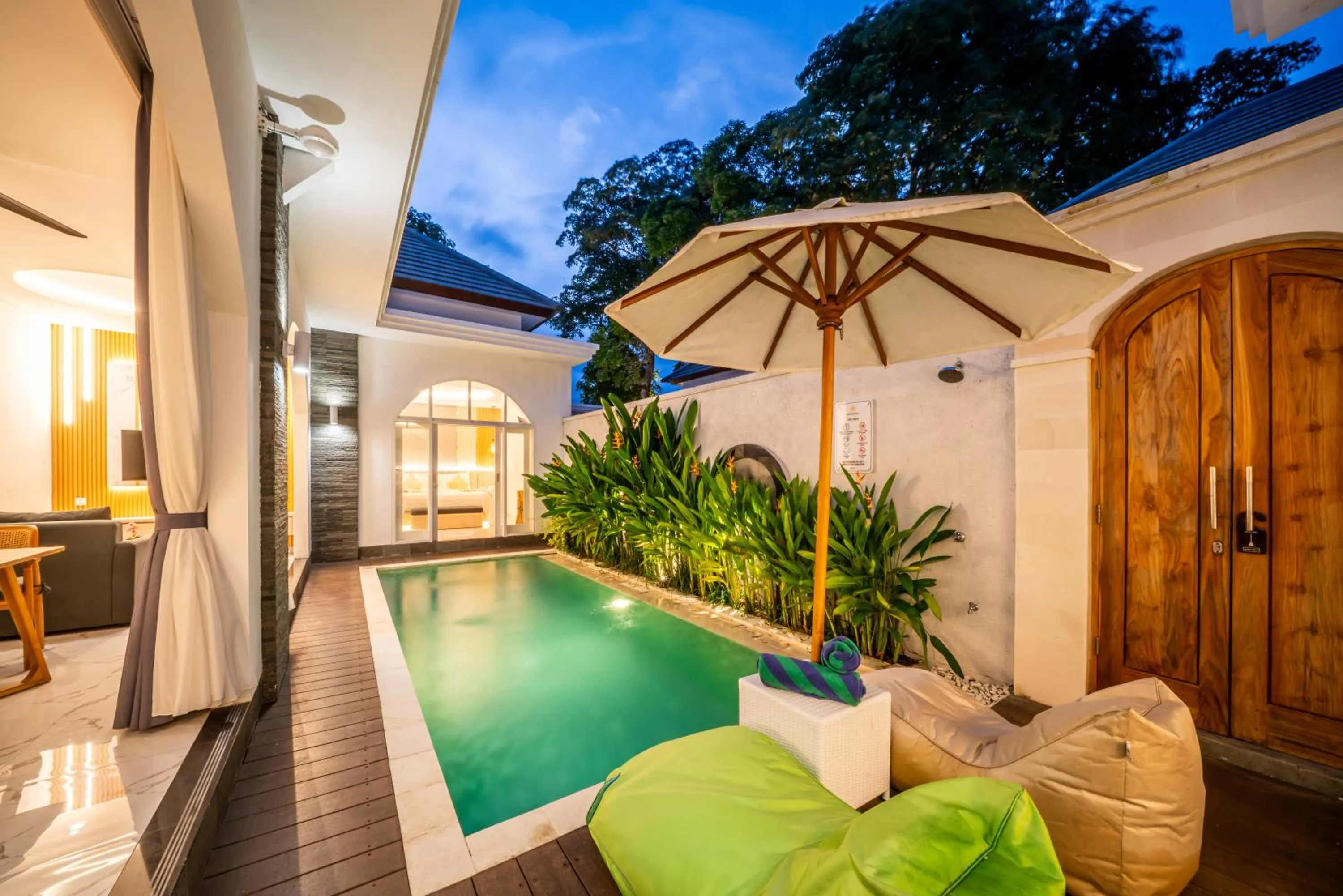 Swimming pool in Dikubu Bali Villa and Suites