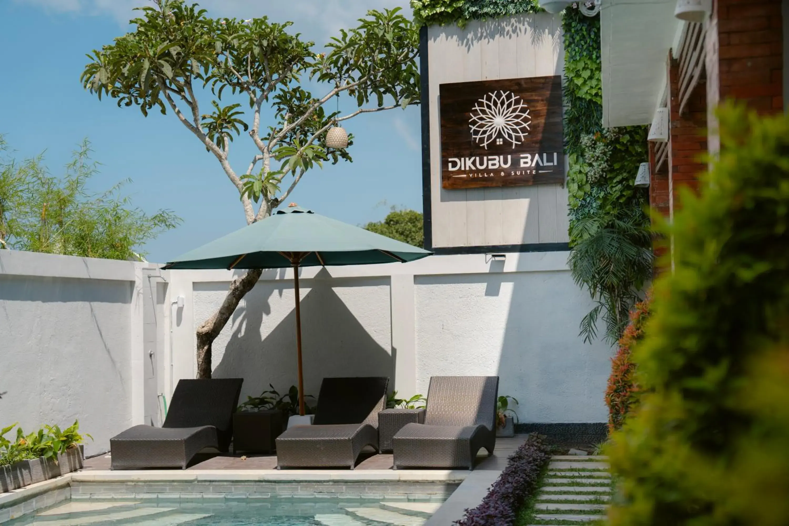 Pool view in Dikubu Bali Villa and Suites Pool view in Dikubu Bali Villa and Suites