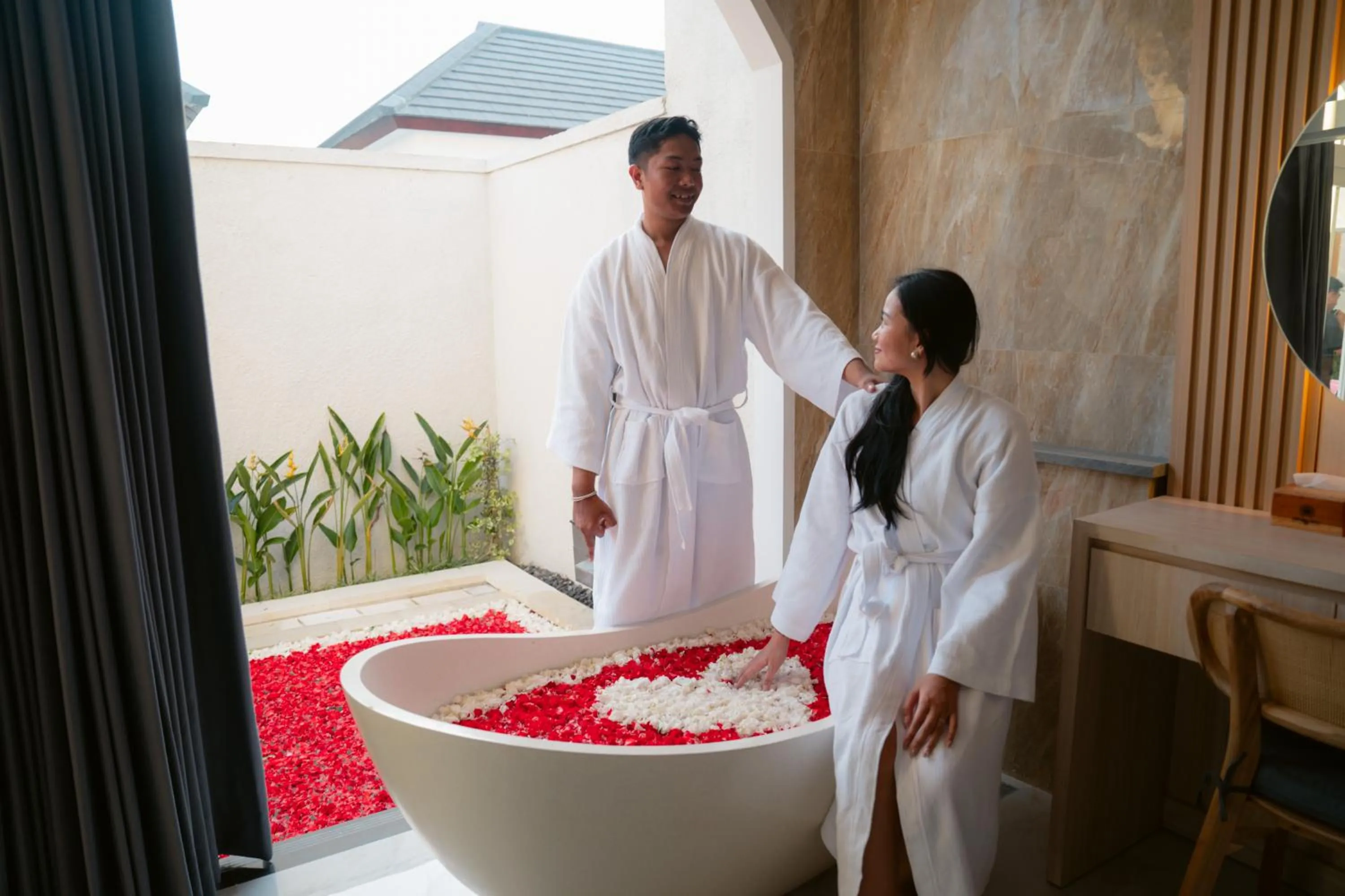 Bath in Dikubu Bali Villa and Suites