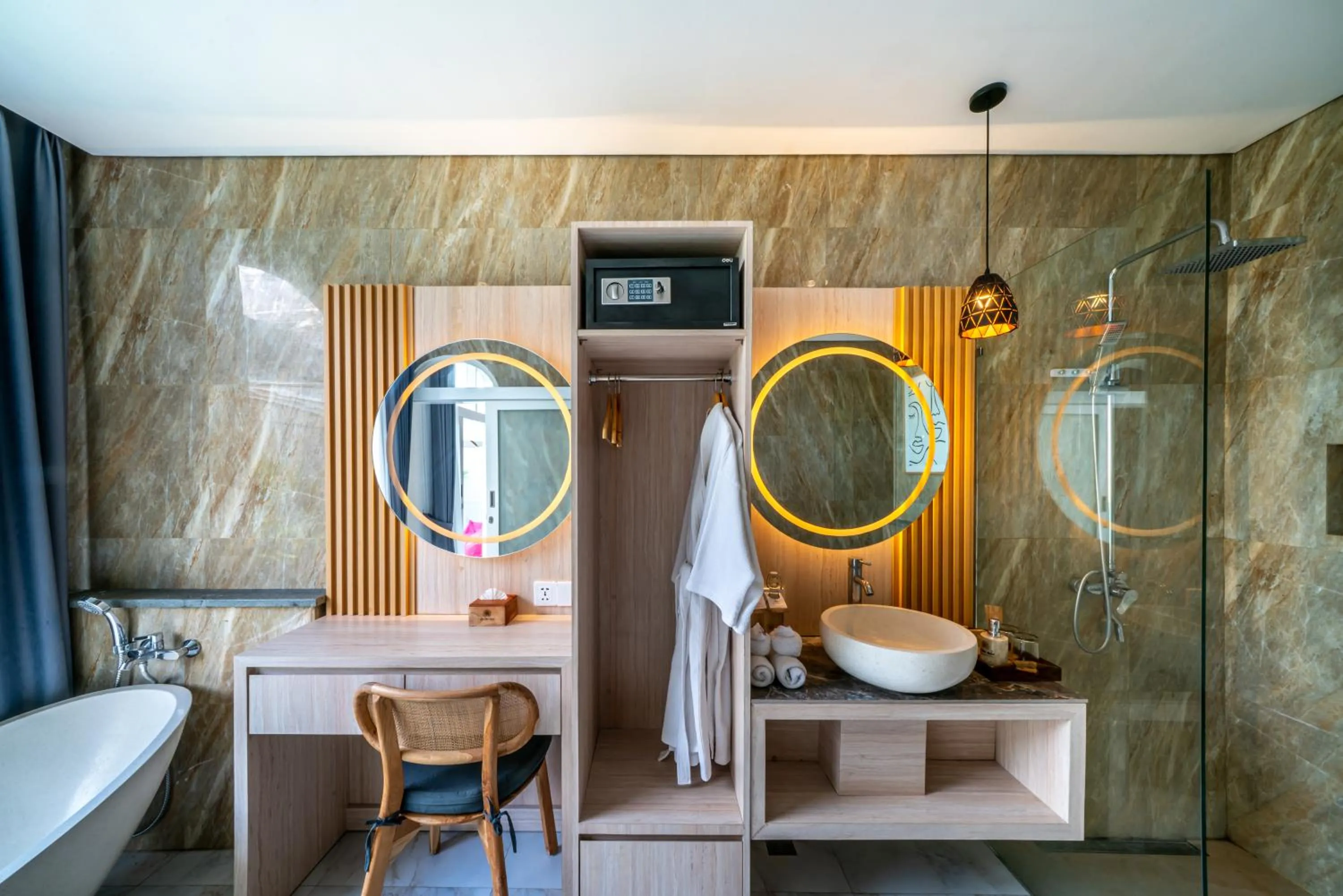 Bathroom in Dikubu Bali Villa and Suites