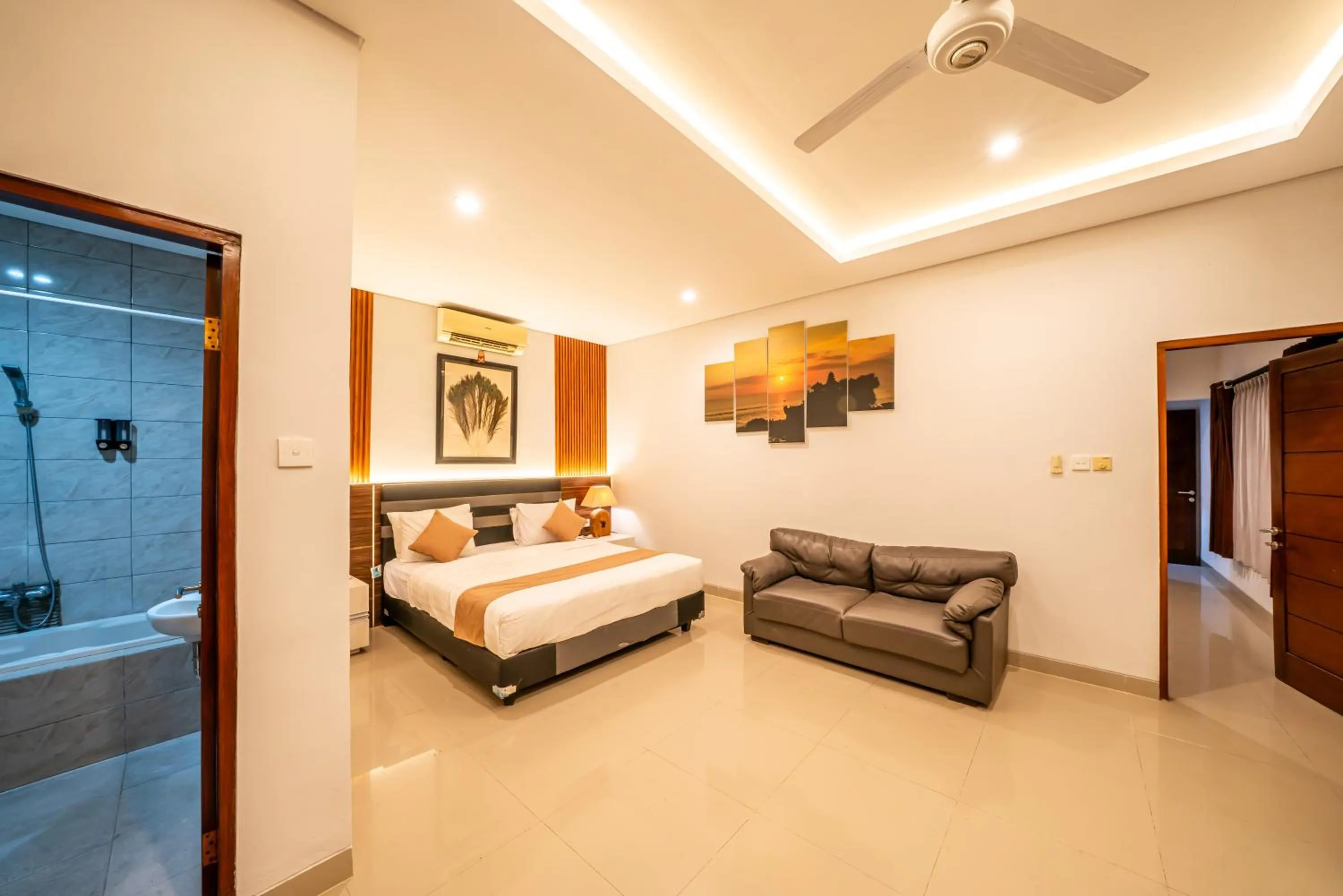 Bedroom, Bed in Dikubu Bali Villa and Suites