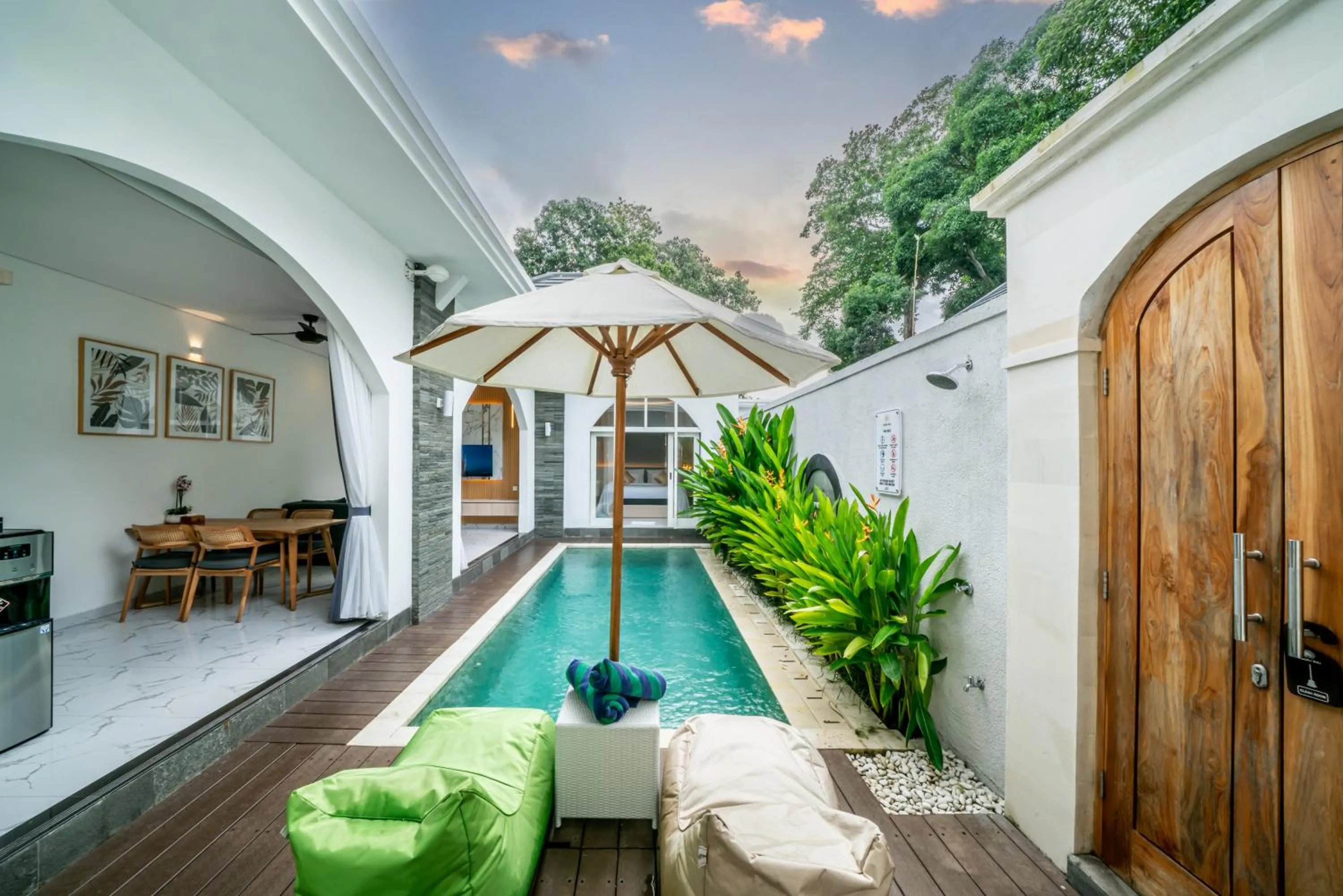 Swimming pool in Dikubu Bali Villa and Suites