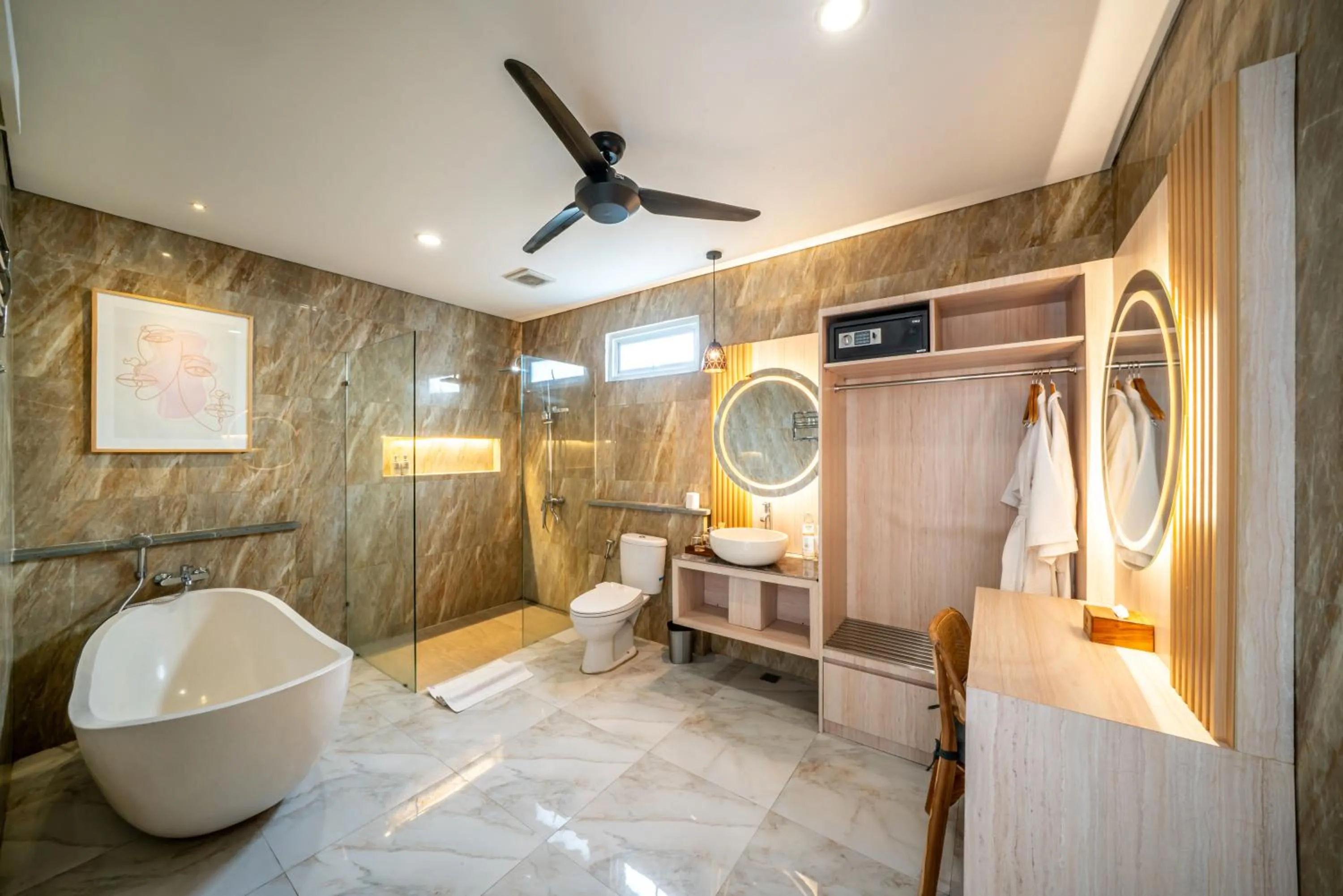 Bathroom in Dikubu Bali Villa and Suites