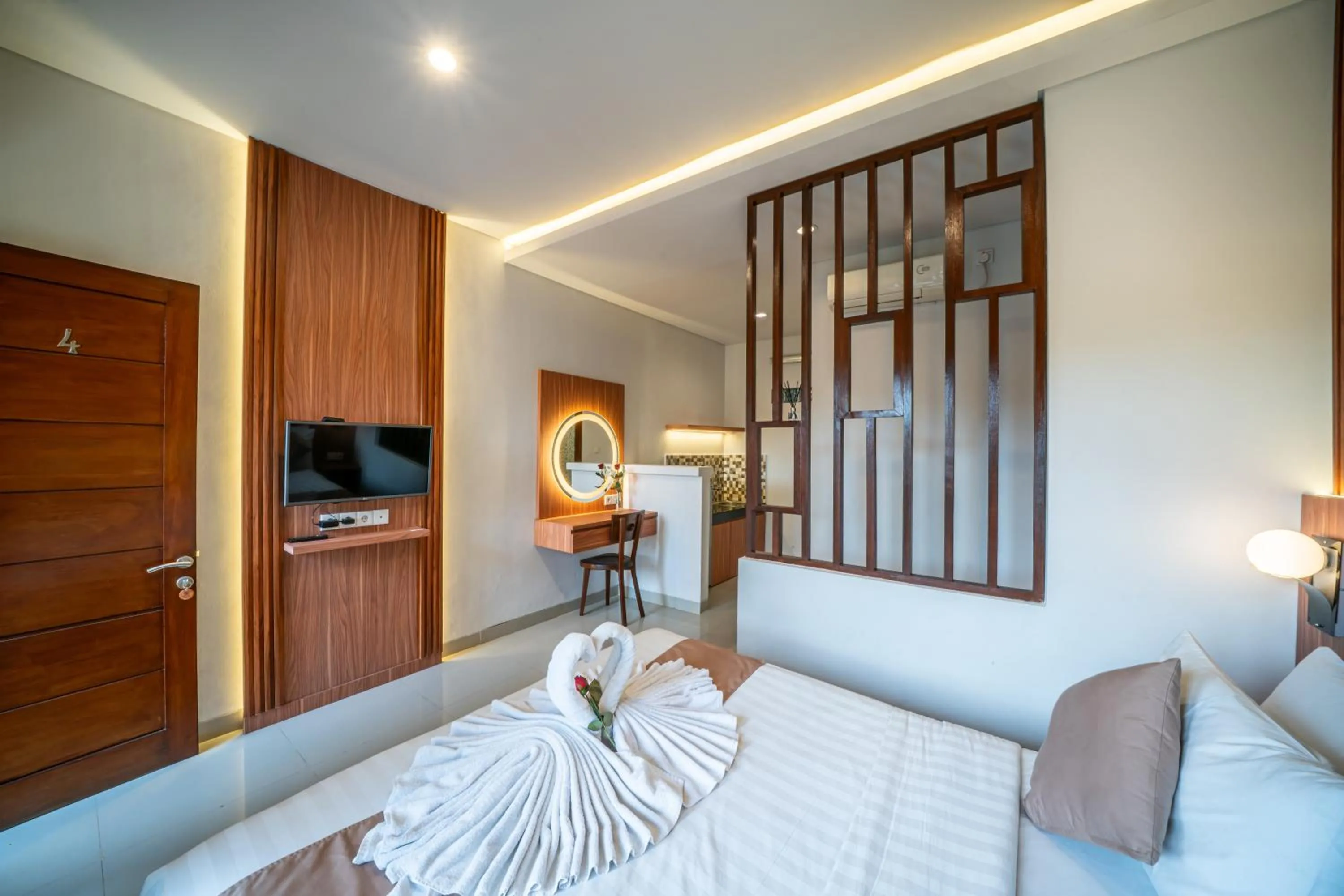 Bedroom, Bed in Dikubu Bali Villa and Suites