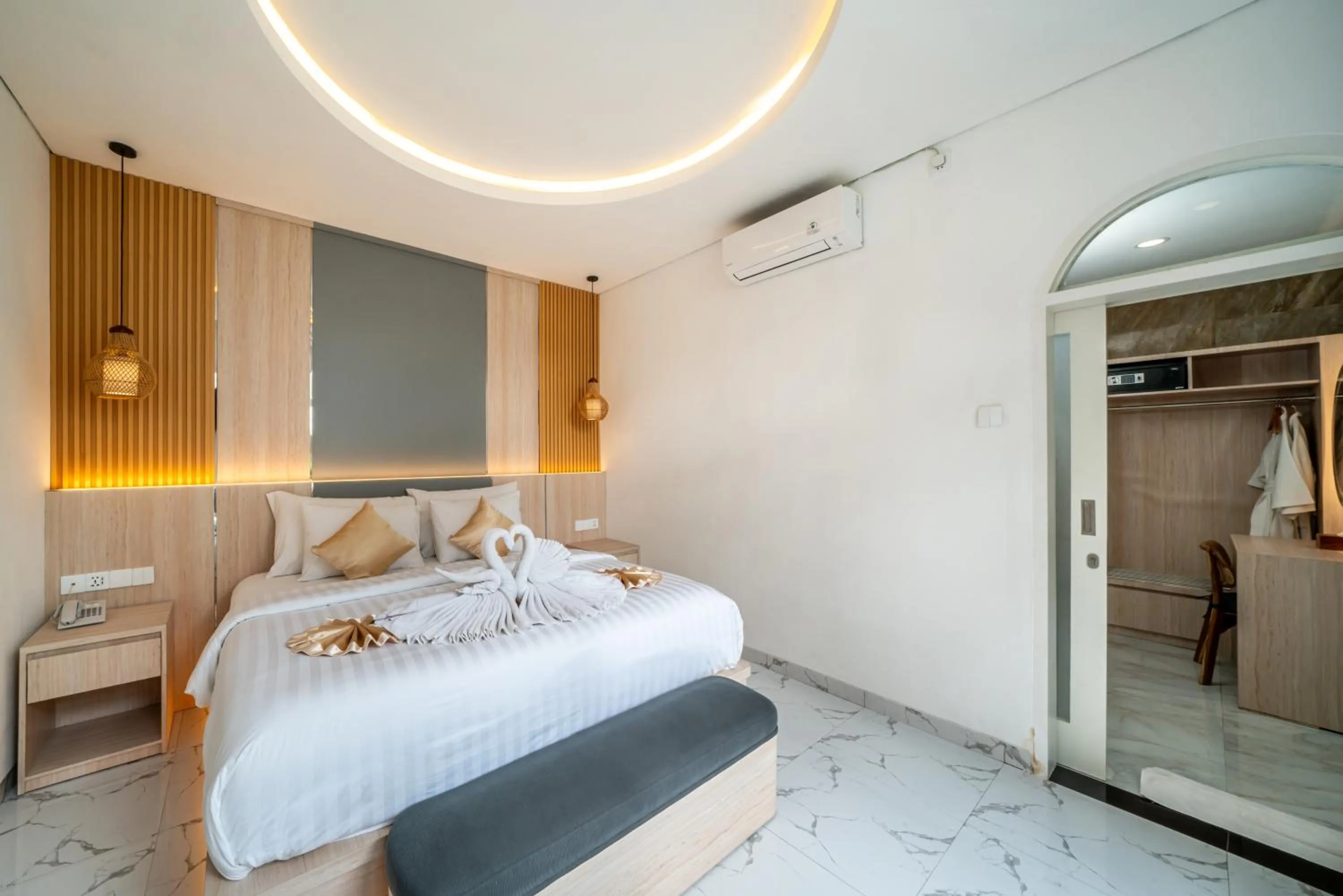 Bedroom, Bed in Dikubu Bali Villa and Suites