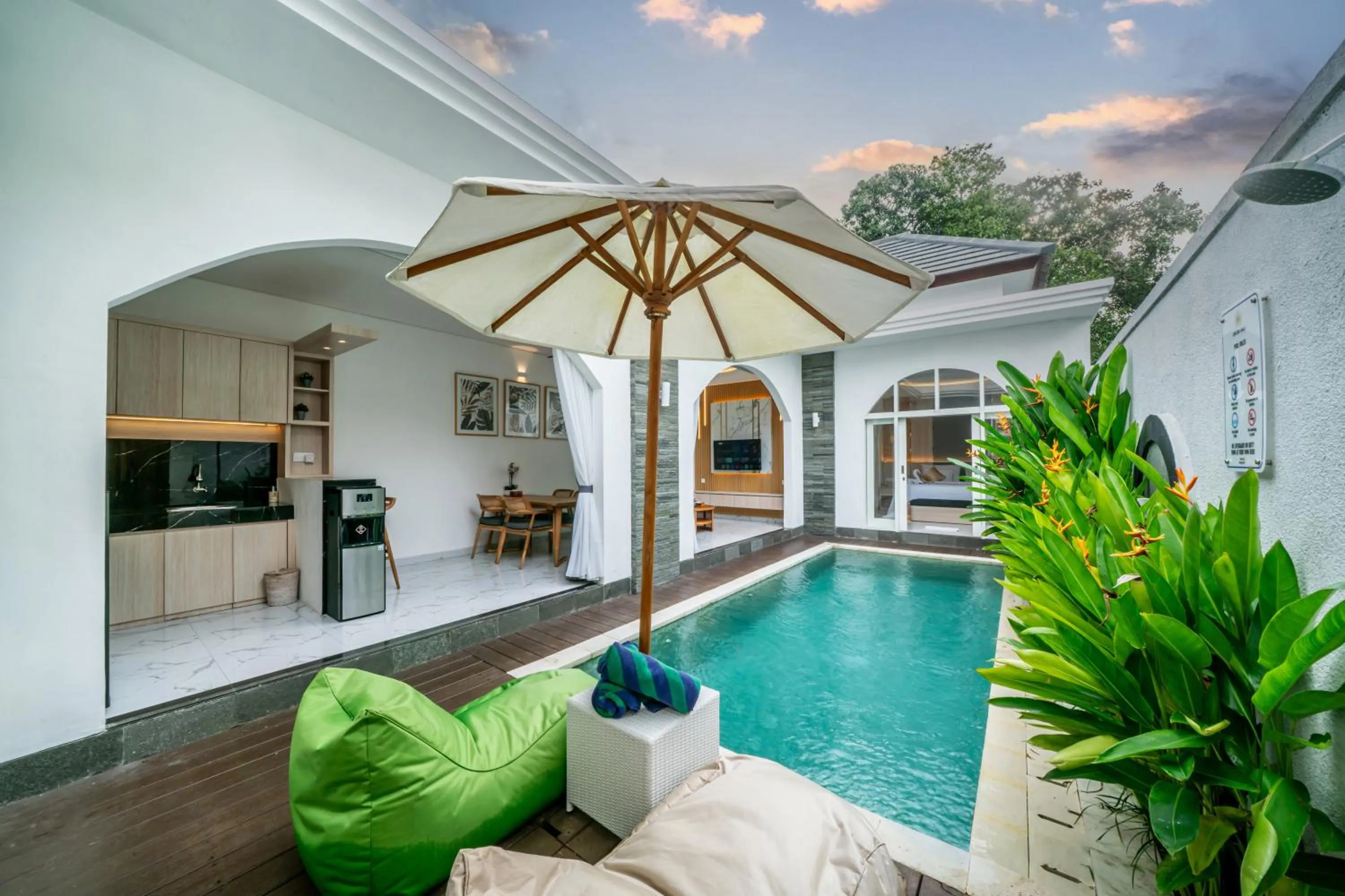 Swimming pool in Dikubu Bali Villa and Suites