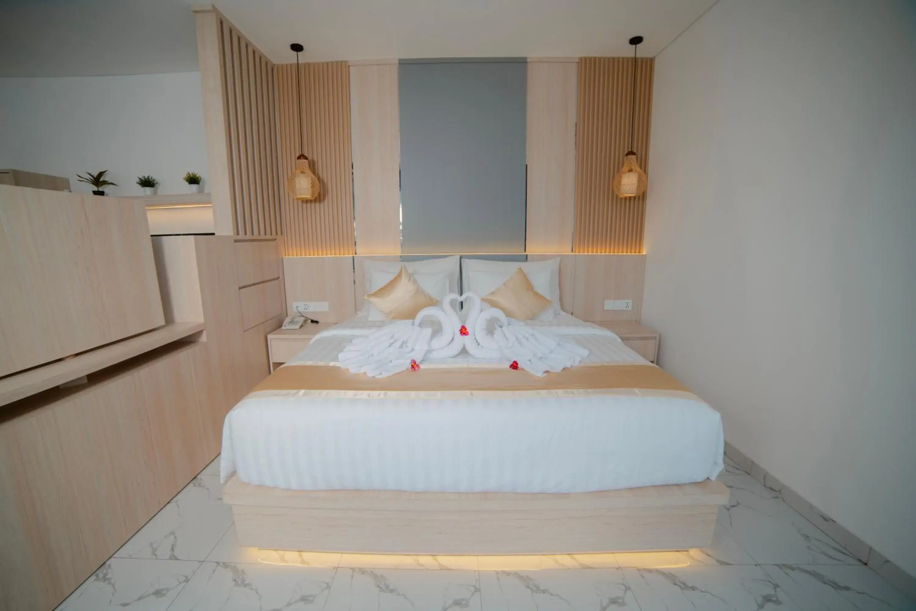 Bed in Dikubu Bali Villa and Suites Bed in Dikubu Bali Villa and Suites