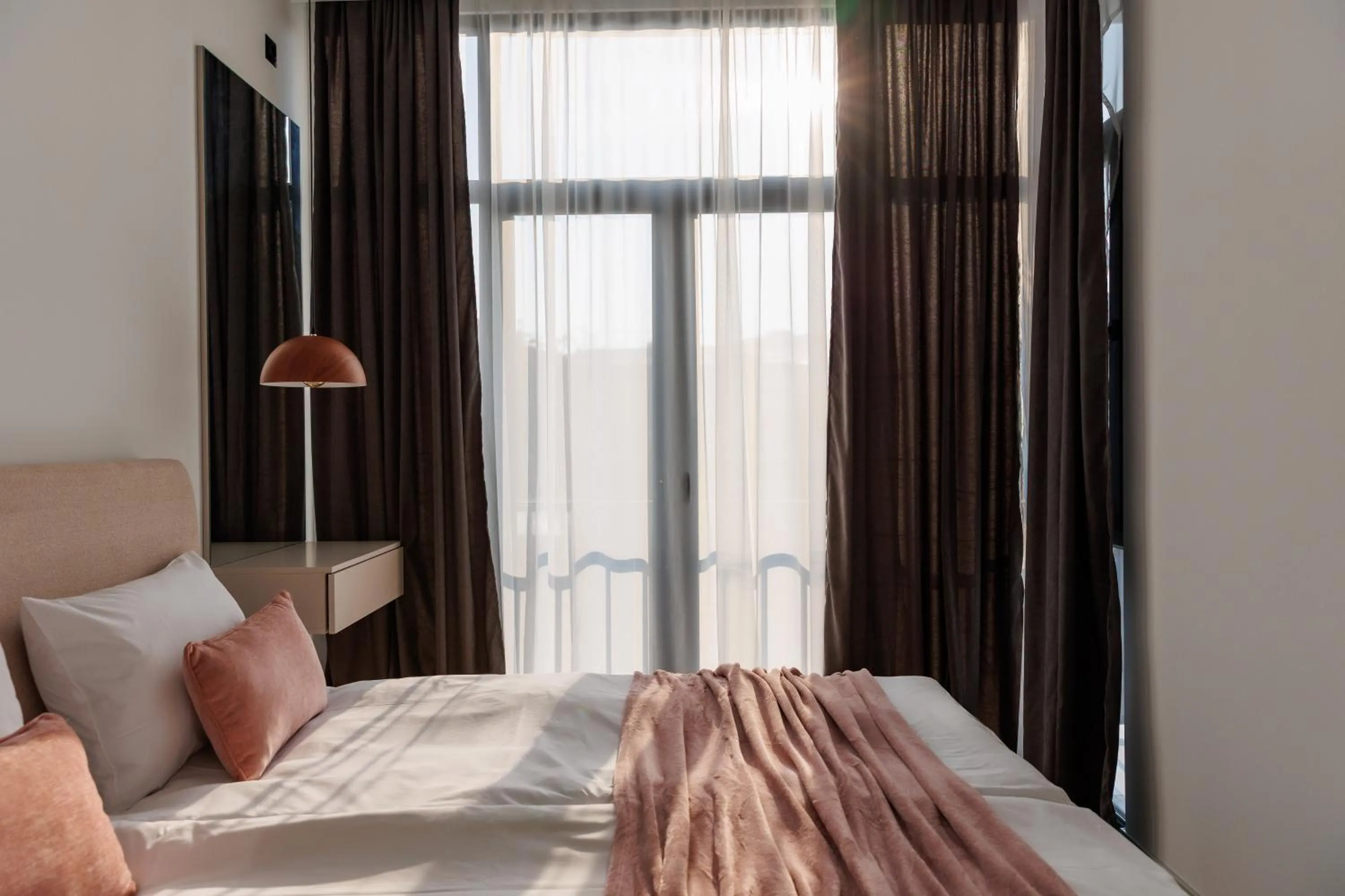 Bed in RIS Central Apartments Yerevan