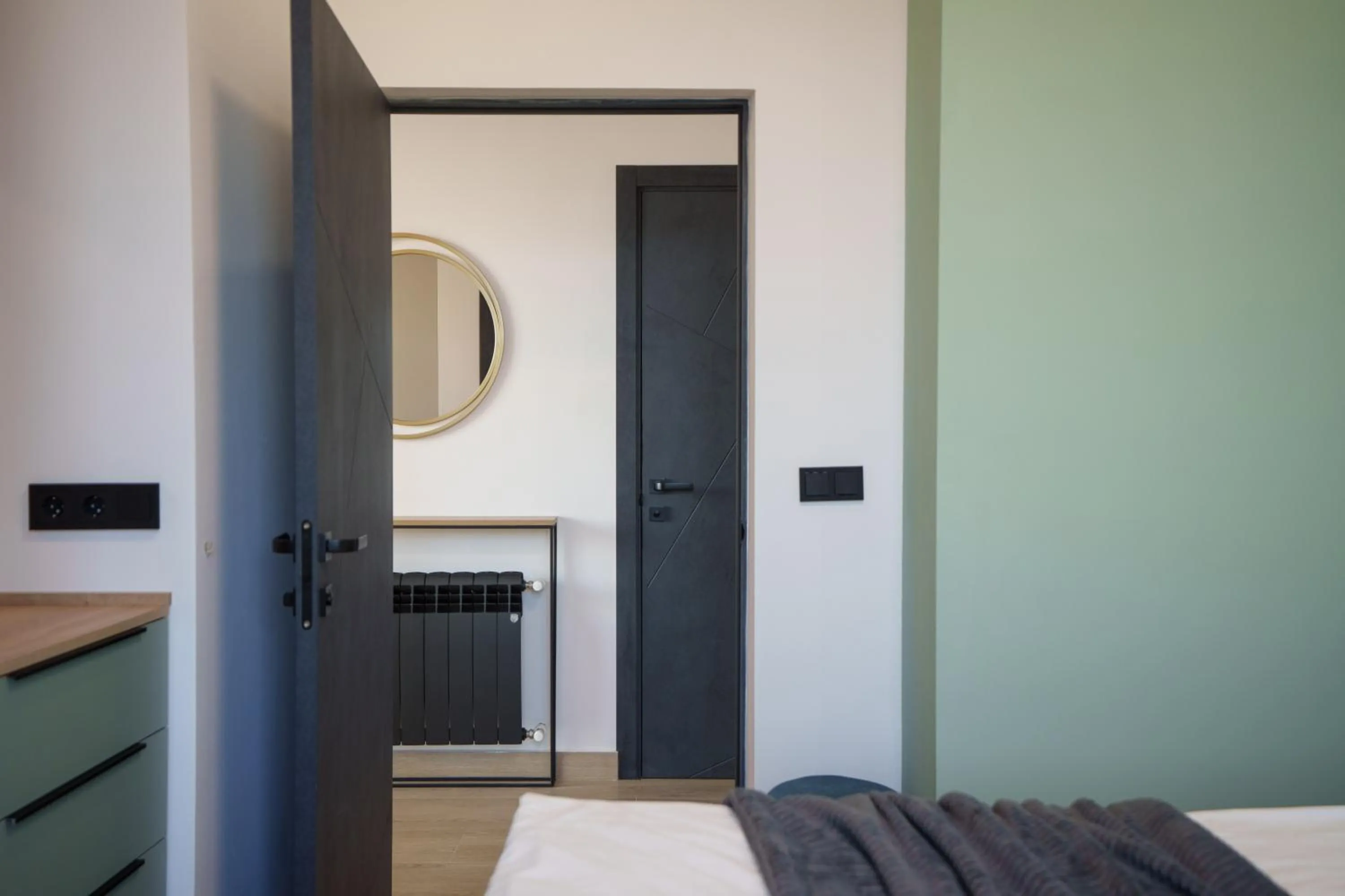 Bed in RIS Central Apartments Yerevan