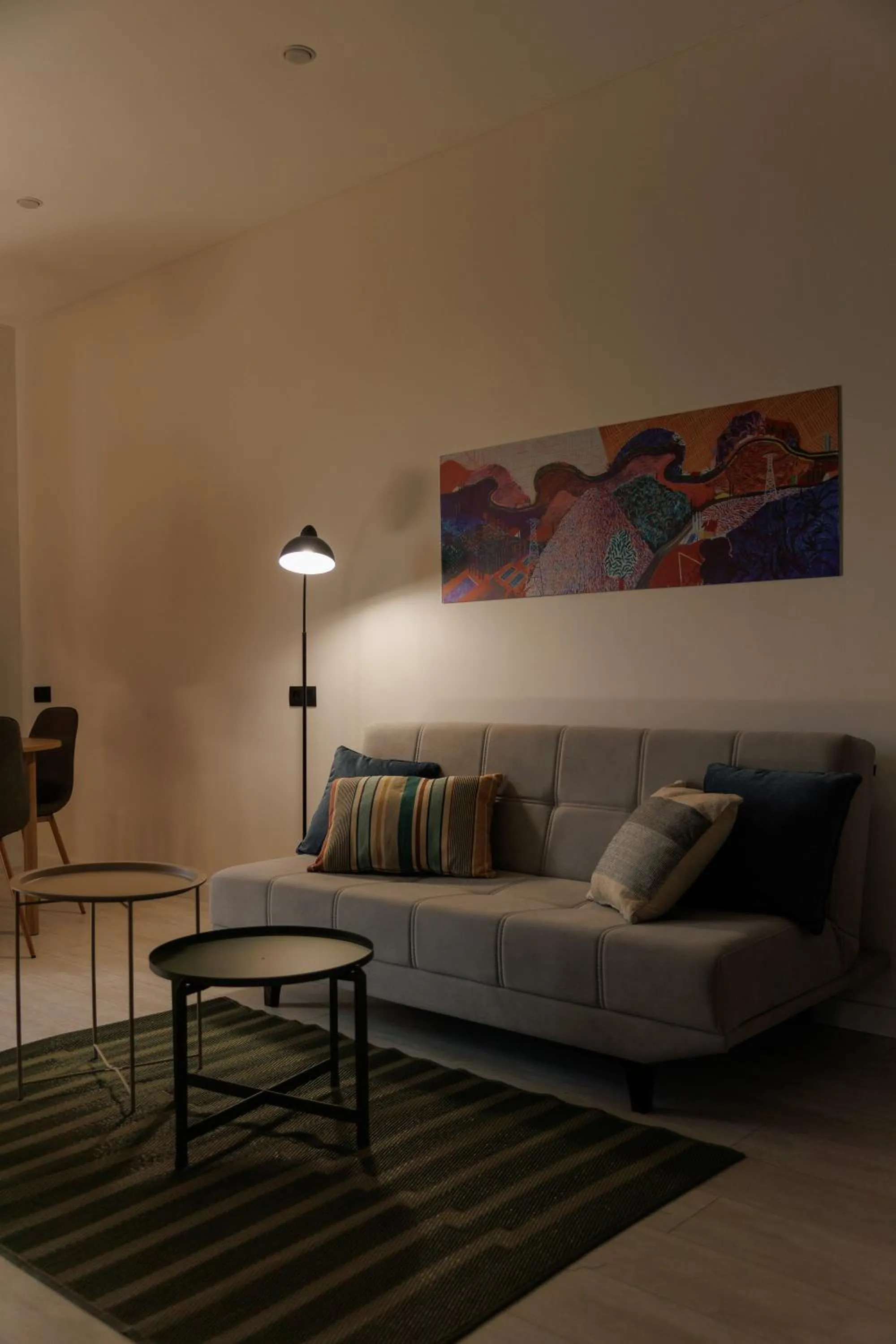 Seating area in RIS Central Apartments Yerevan