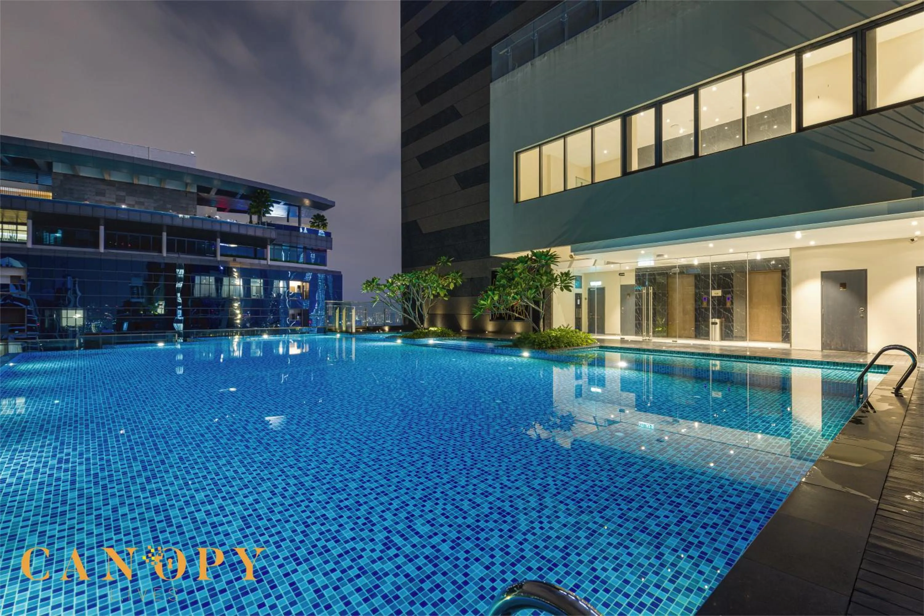 Pool view in The Manor Signature Residence, Kuala Lumpur