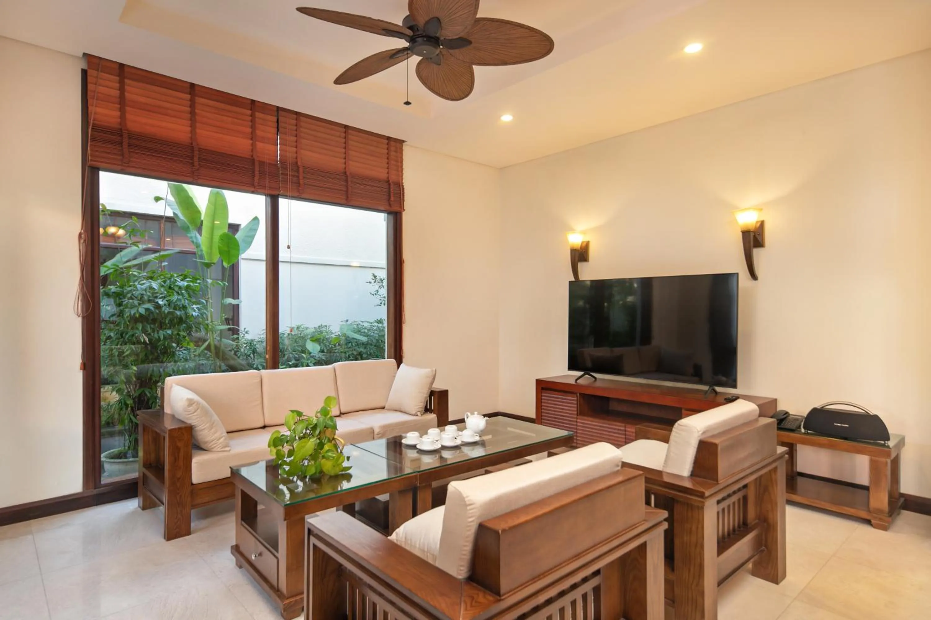 Communal lounge/ TV room in Purama Villas Luxury Resort Da Nang