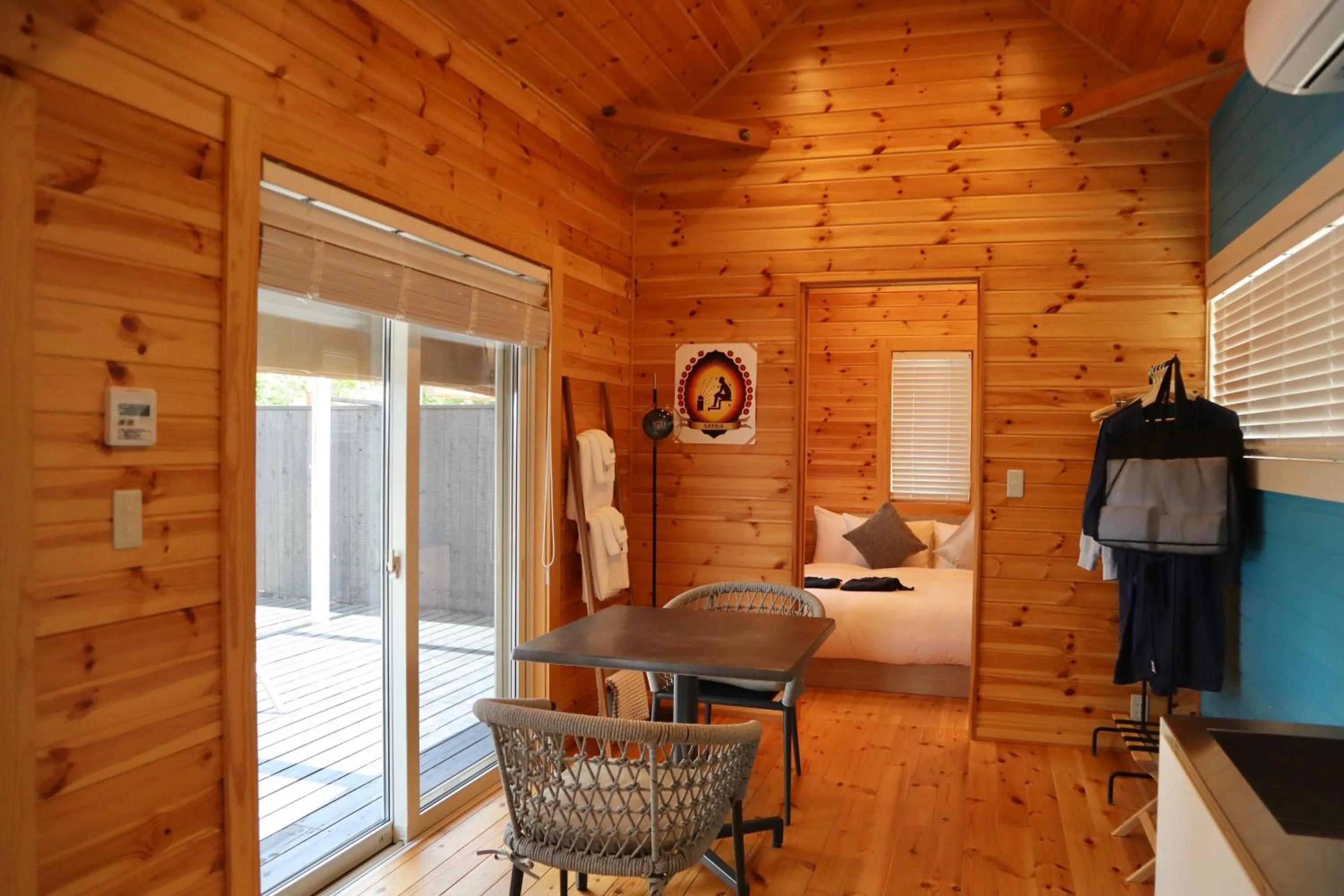 Living room, Bed in The SENSE FUJI