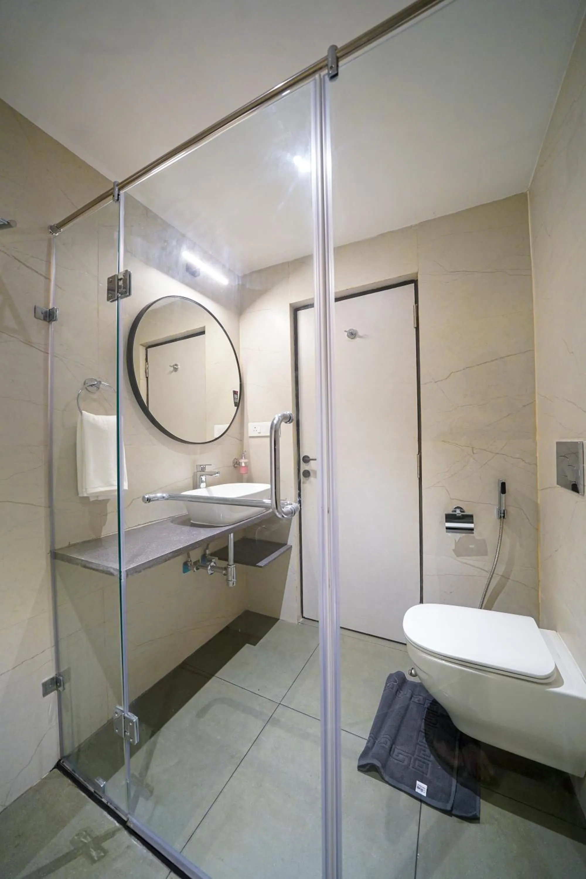 Shower in Olive Hotel Benz Circle, Vijayawada by Embassy Group