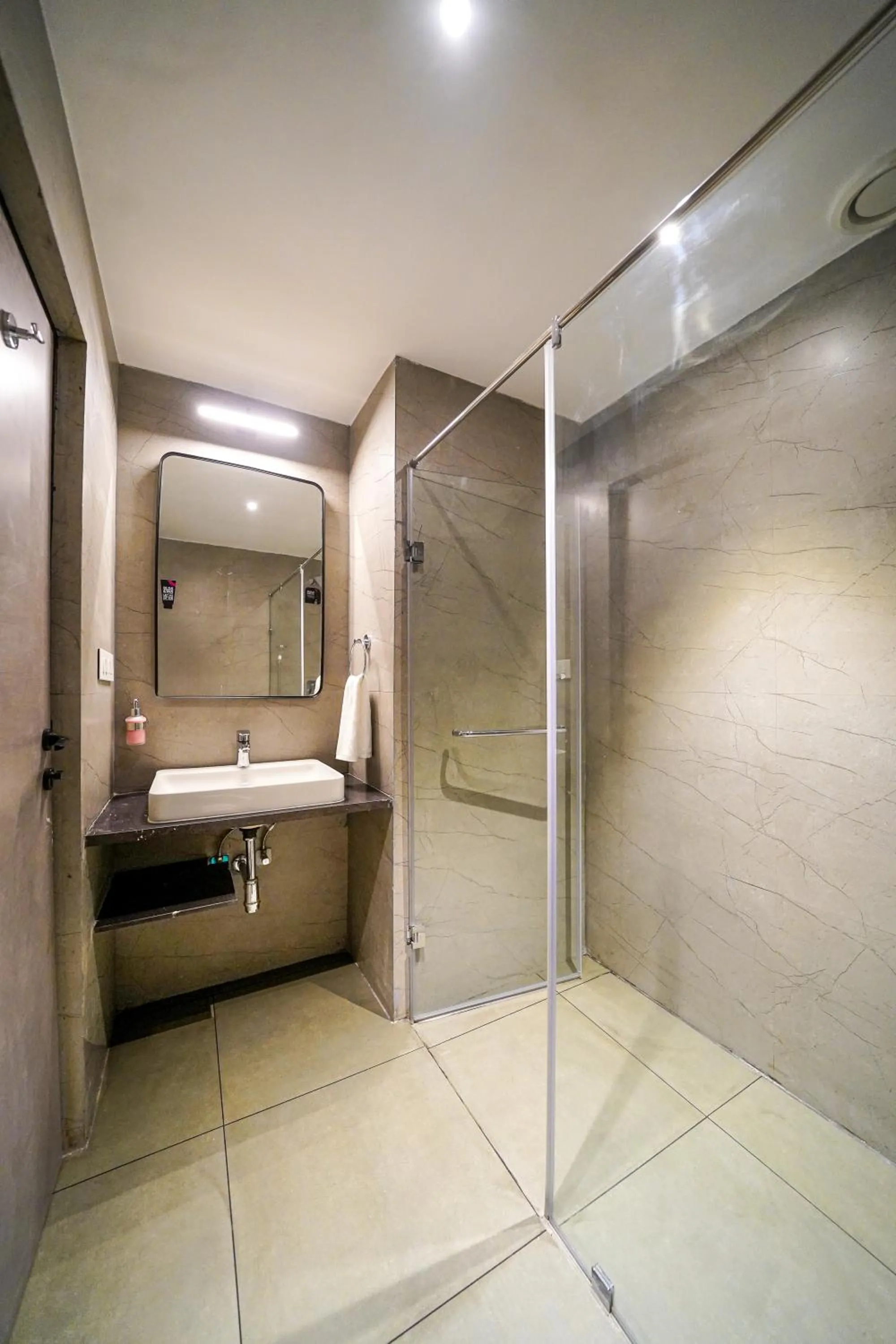 Shower in Olive Hotel Benz Circle, Vijayawada by Embassy Group