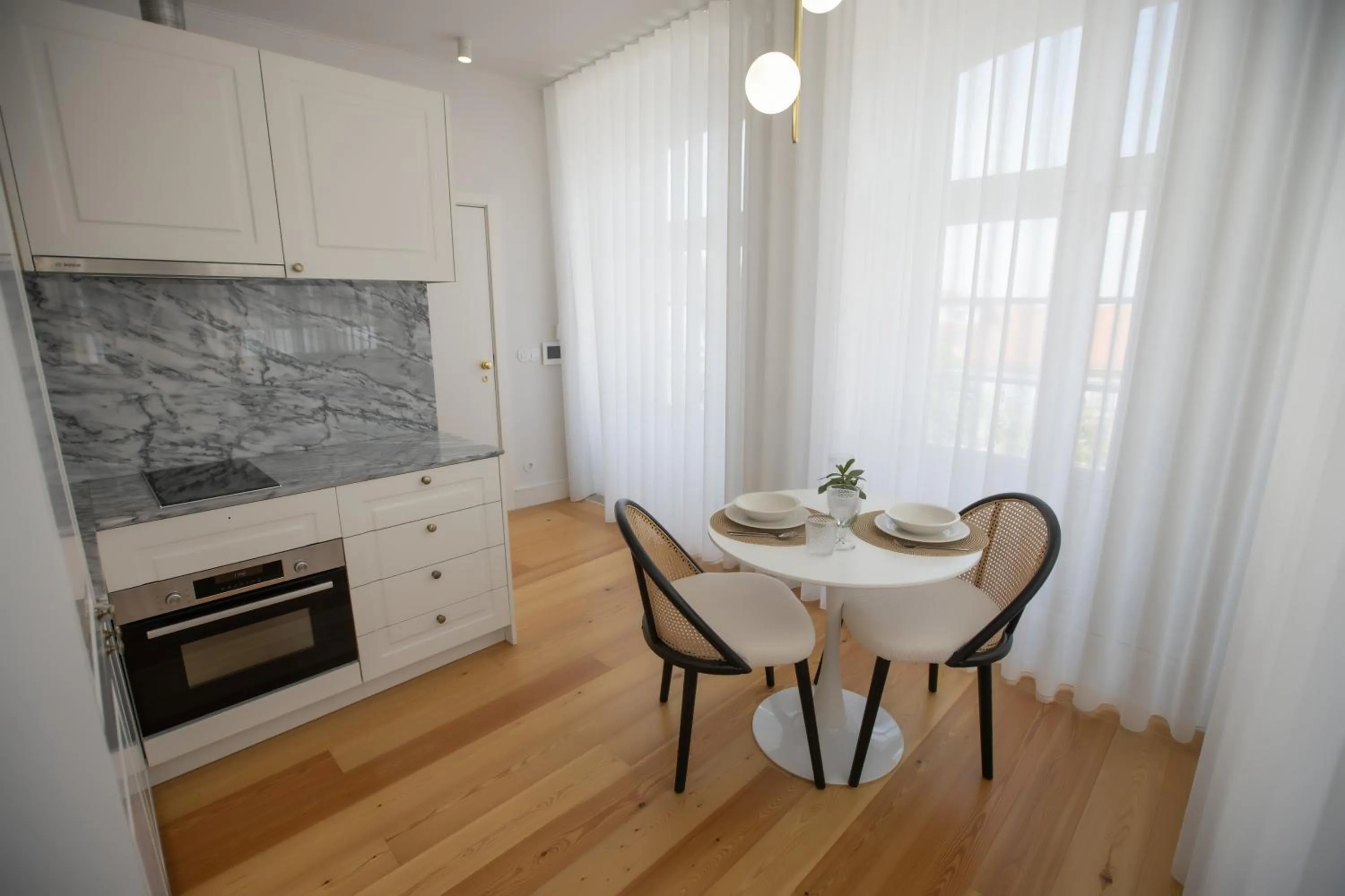 Kitchen or kitchenette in Trovador Guest House