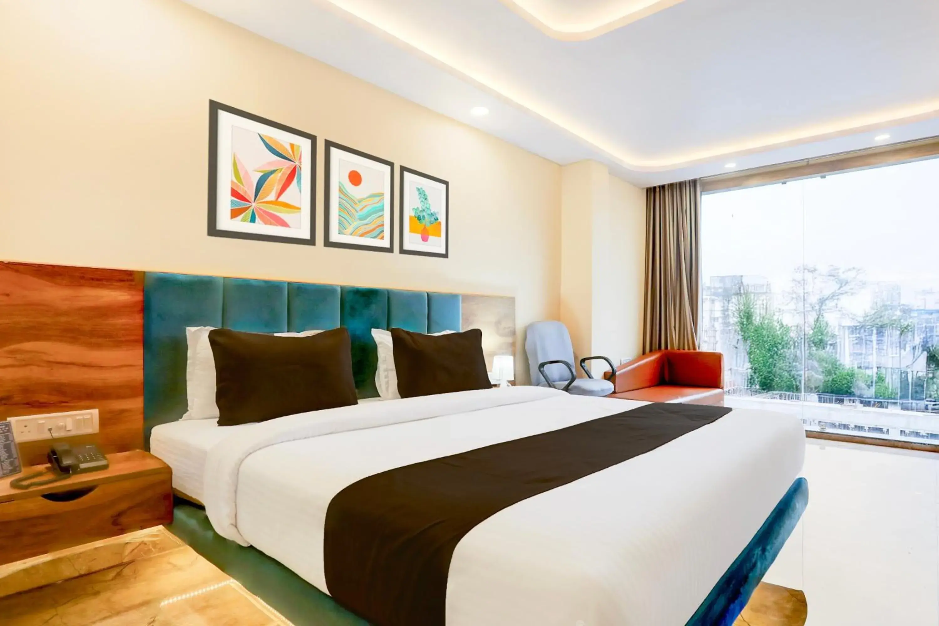 Bedroom, Bed in Super Townhouse Oak Dhanbad Near SSLNT College formerly Kapson Bedroom, Bed in Super Townhouse Oak Dhanbad Near SSLNT College formerly Kapson