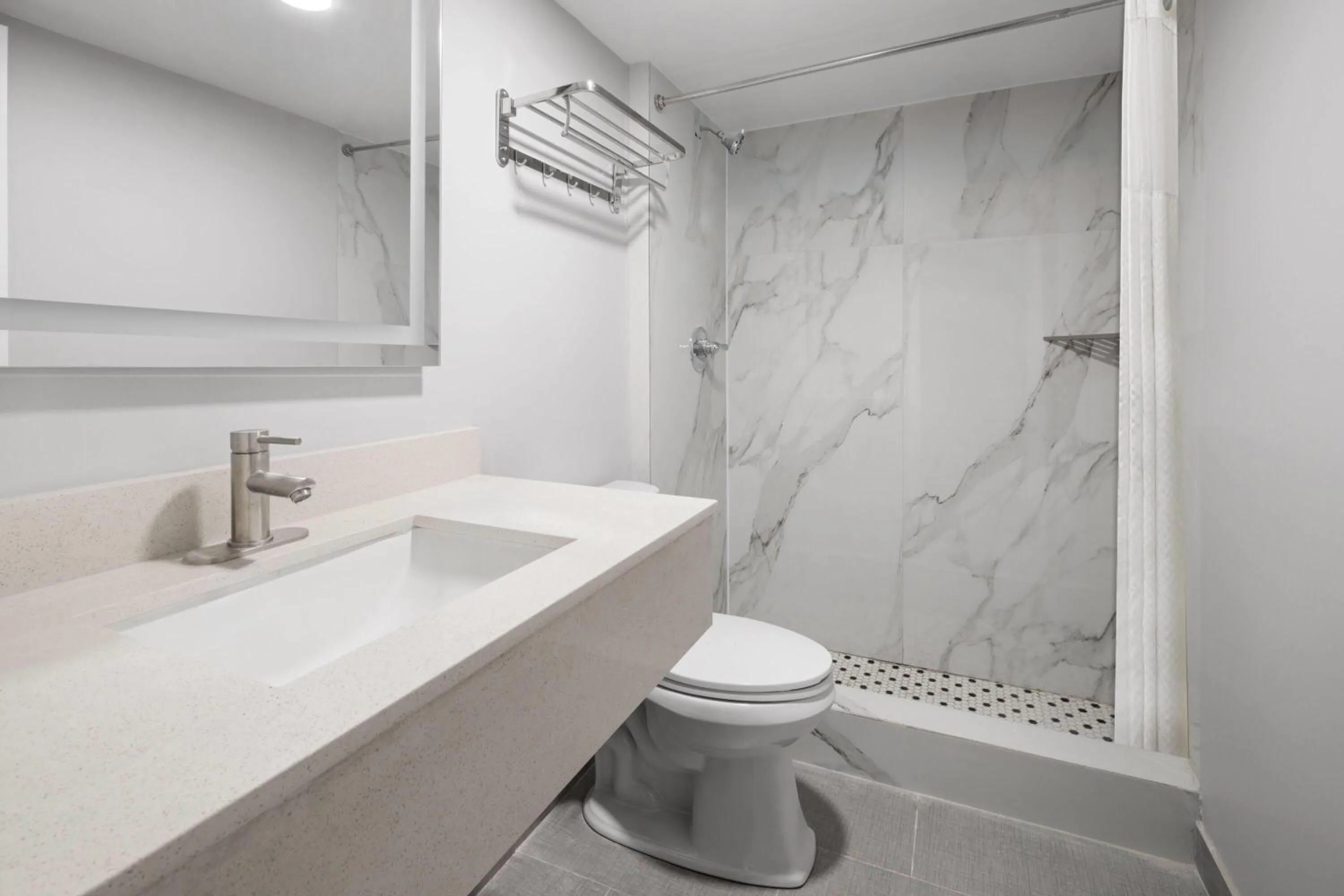 Bathroom in Baymont by Wyndham Salisbury MD