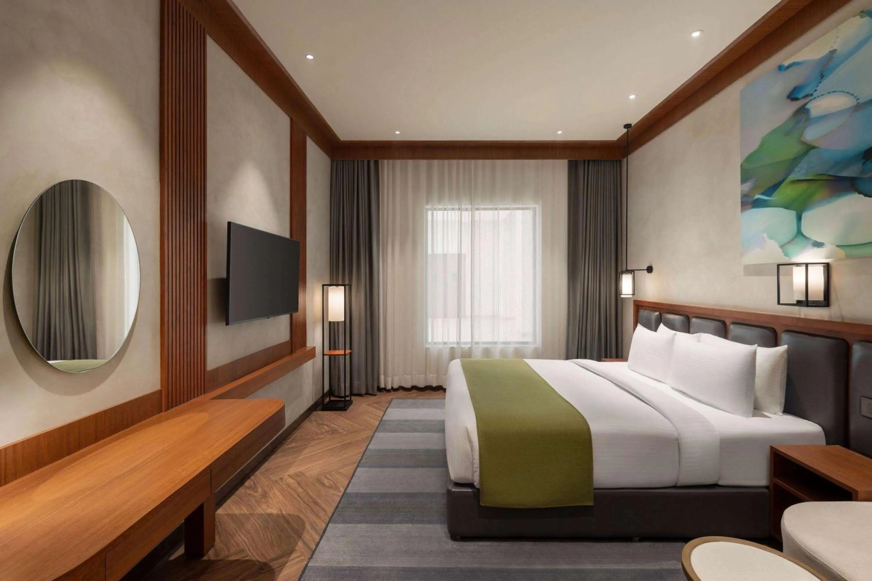 Photo of the whole room, Bed in Wyndham Garden Sonipat Murthal