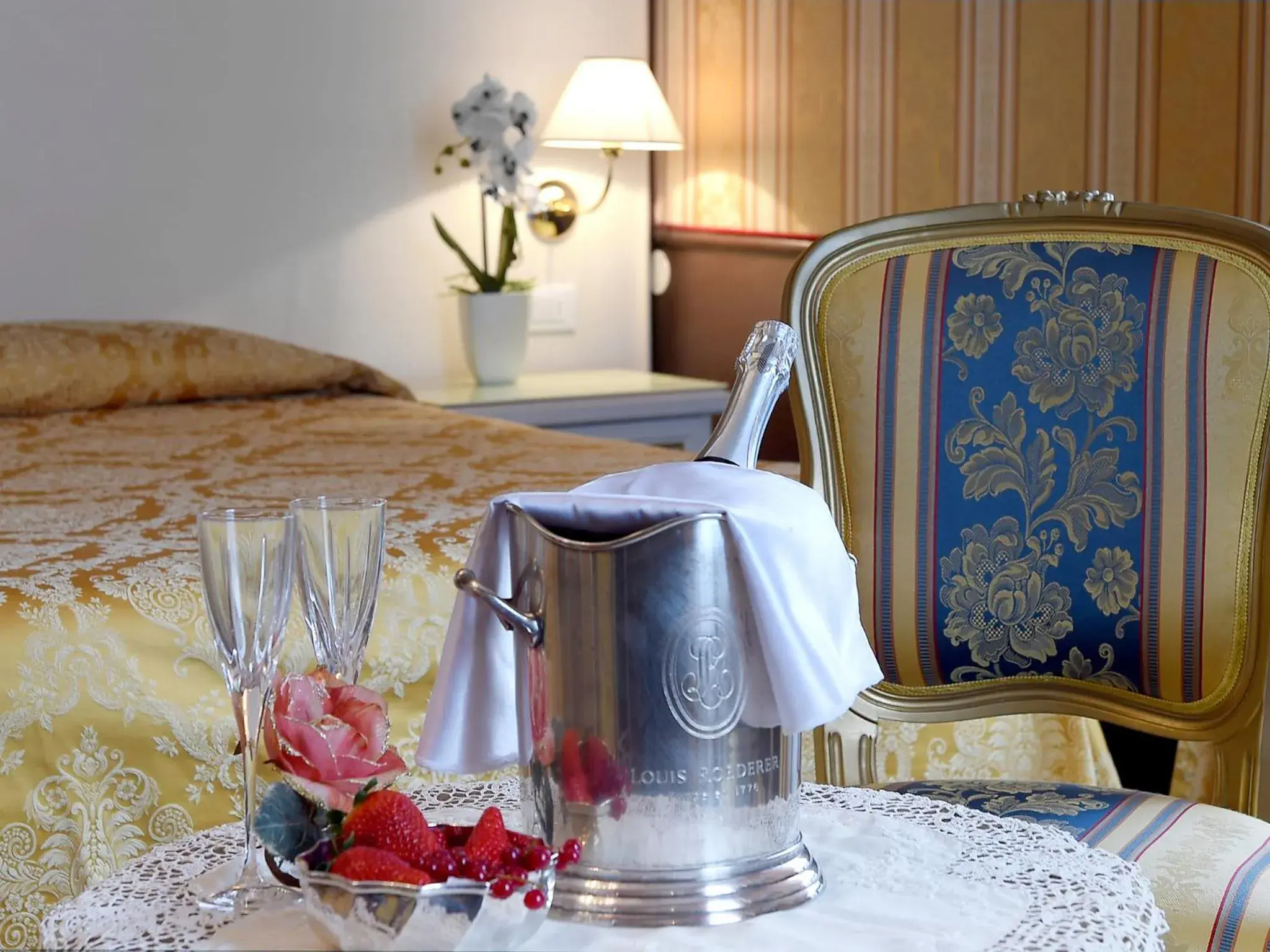 Decorative detail, Bed in Hotel Corte dei Greci Decorative detail, Bed in Hotel Corte dei Greci