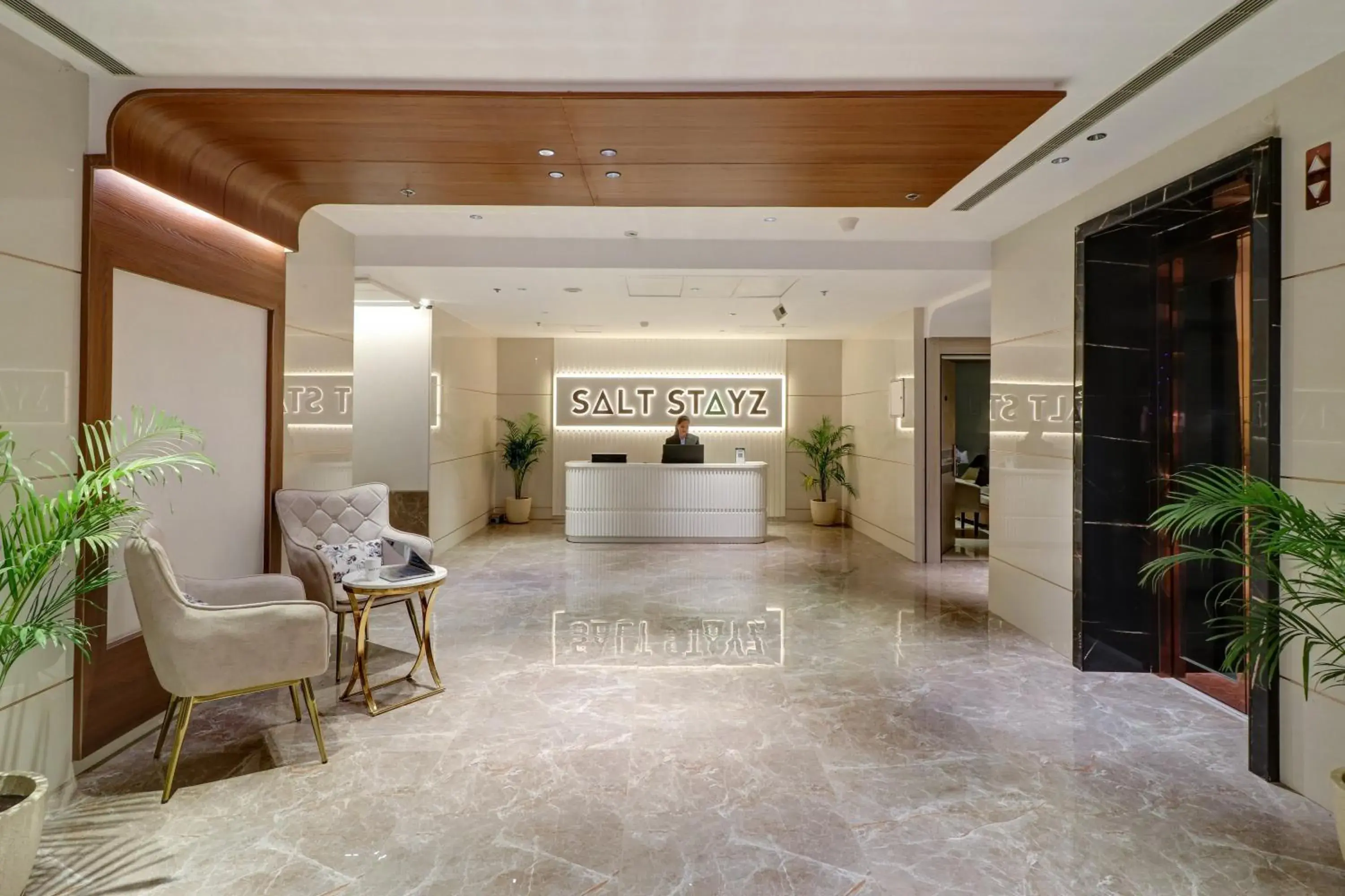 Lobby or reception in Saltstayz Trinity - Chandigarh Mohali Lobby or reception in Saltstayz Trinity - Chandigarh Mohali