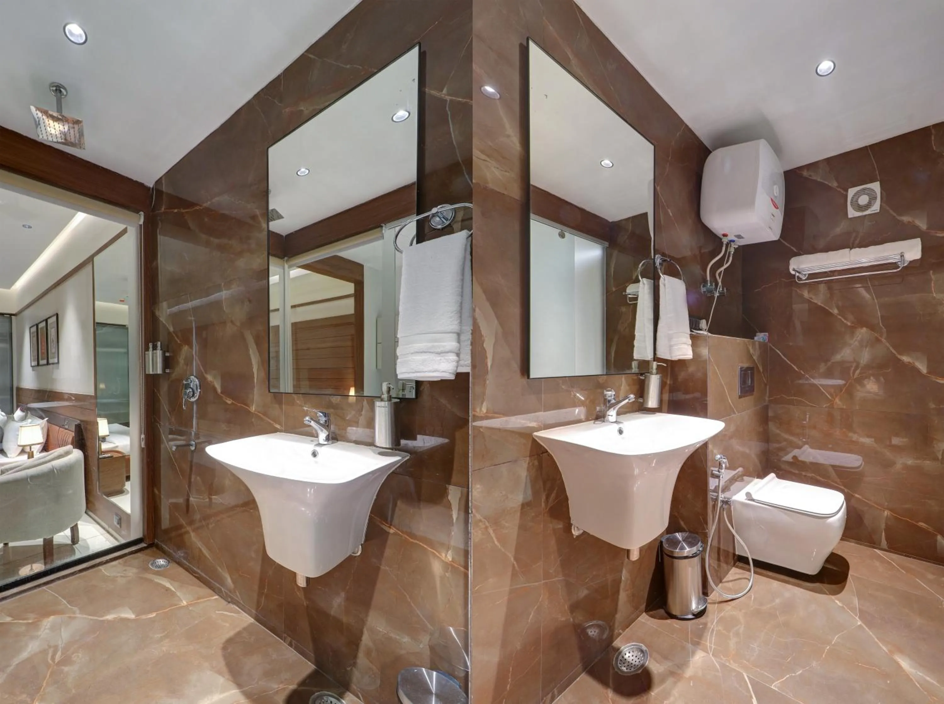 Shower in Saltstayz Trinity - Chandigarh Mohali